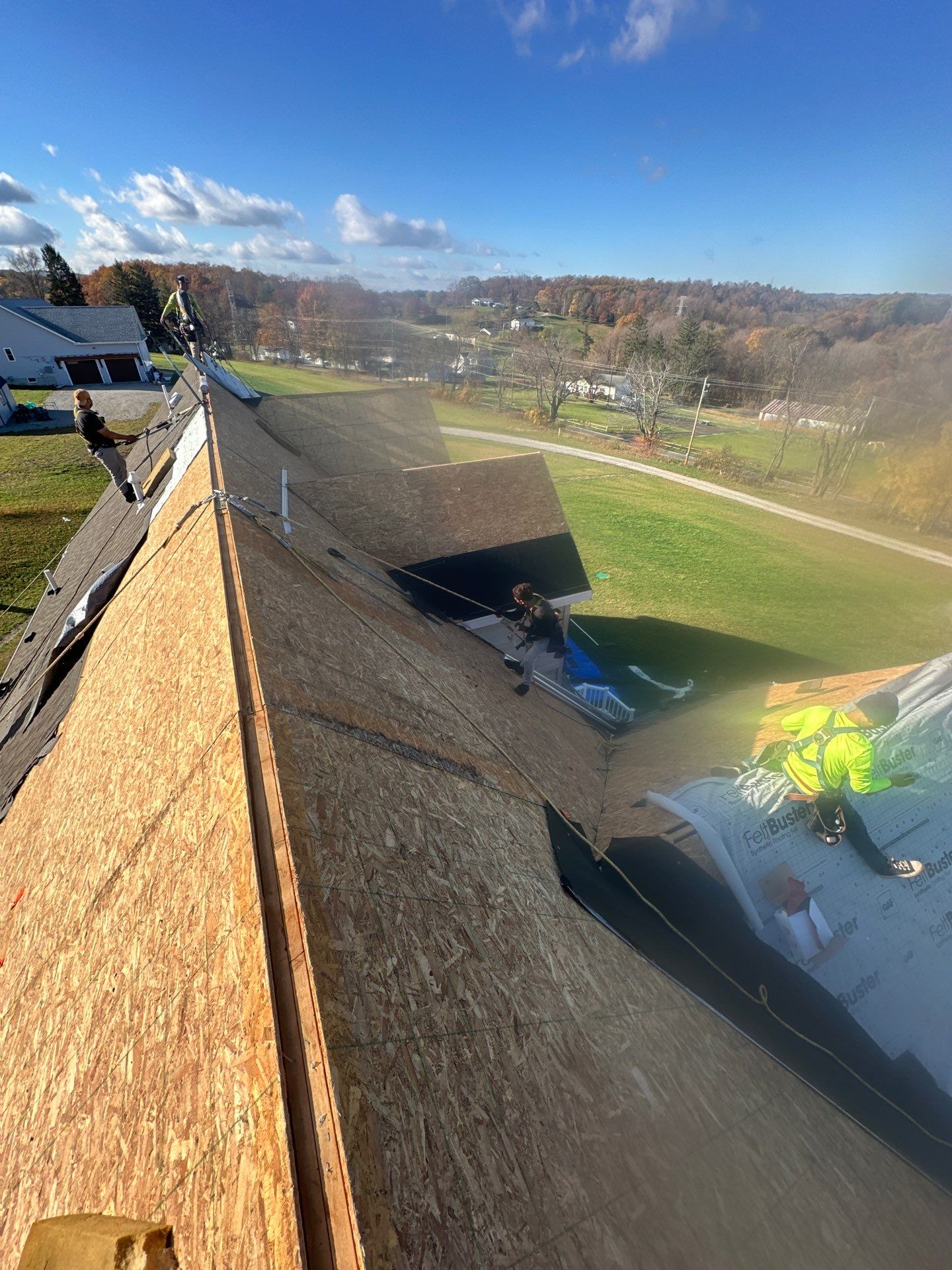 Residential Roofing Installation using GAF Timberline HDZ Barkwood by Rainstoppers Roofing