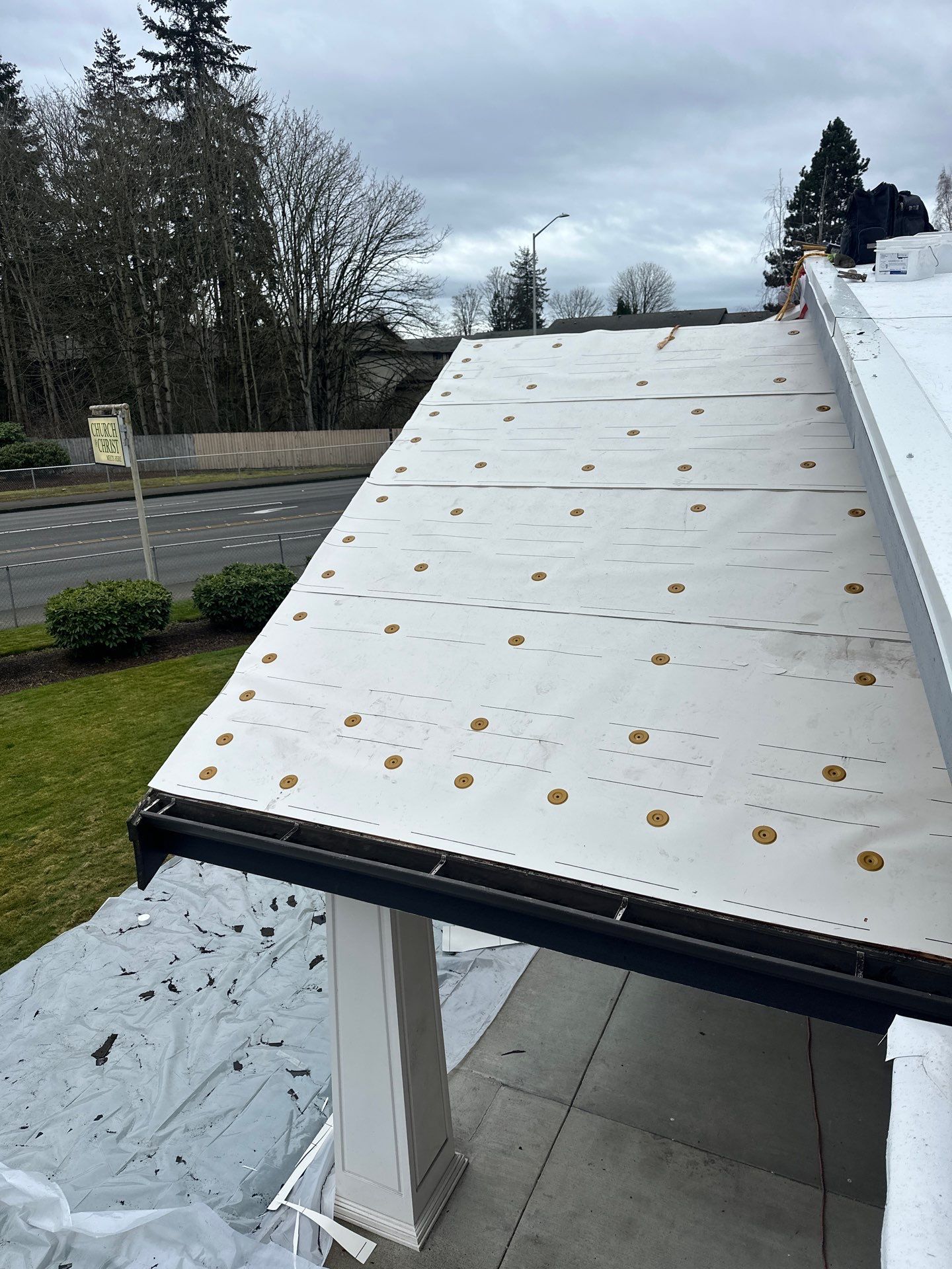 Kent Church - Reroof Project (Overlay) by Fields Roof Service Inc