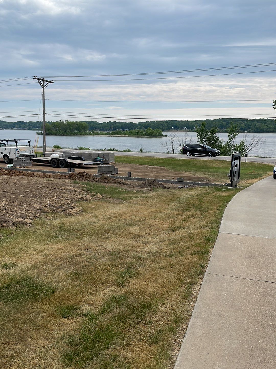 Fence / Retaining Wall using Block then parge by ACE Waterproofing & Basement Solutions