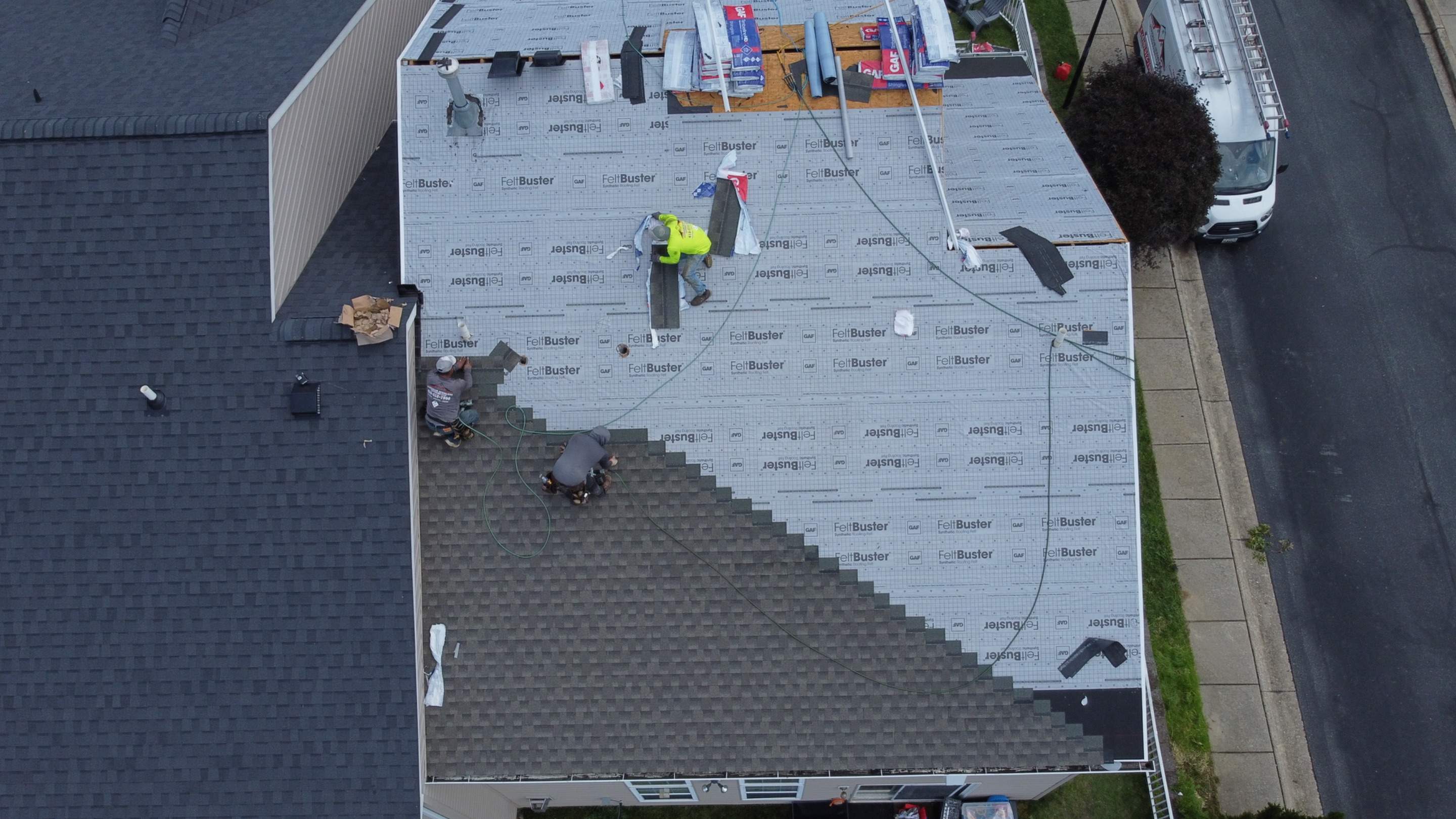 Residential Roofing Installation using GAF Timberline HDZ by Matter Roofing & Construction