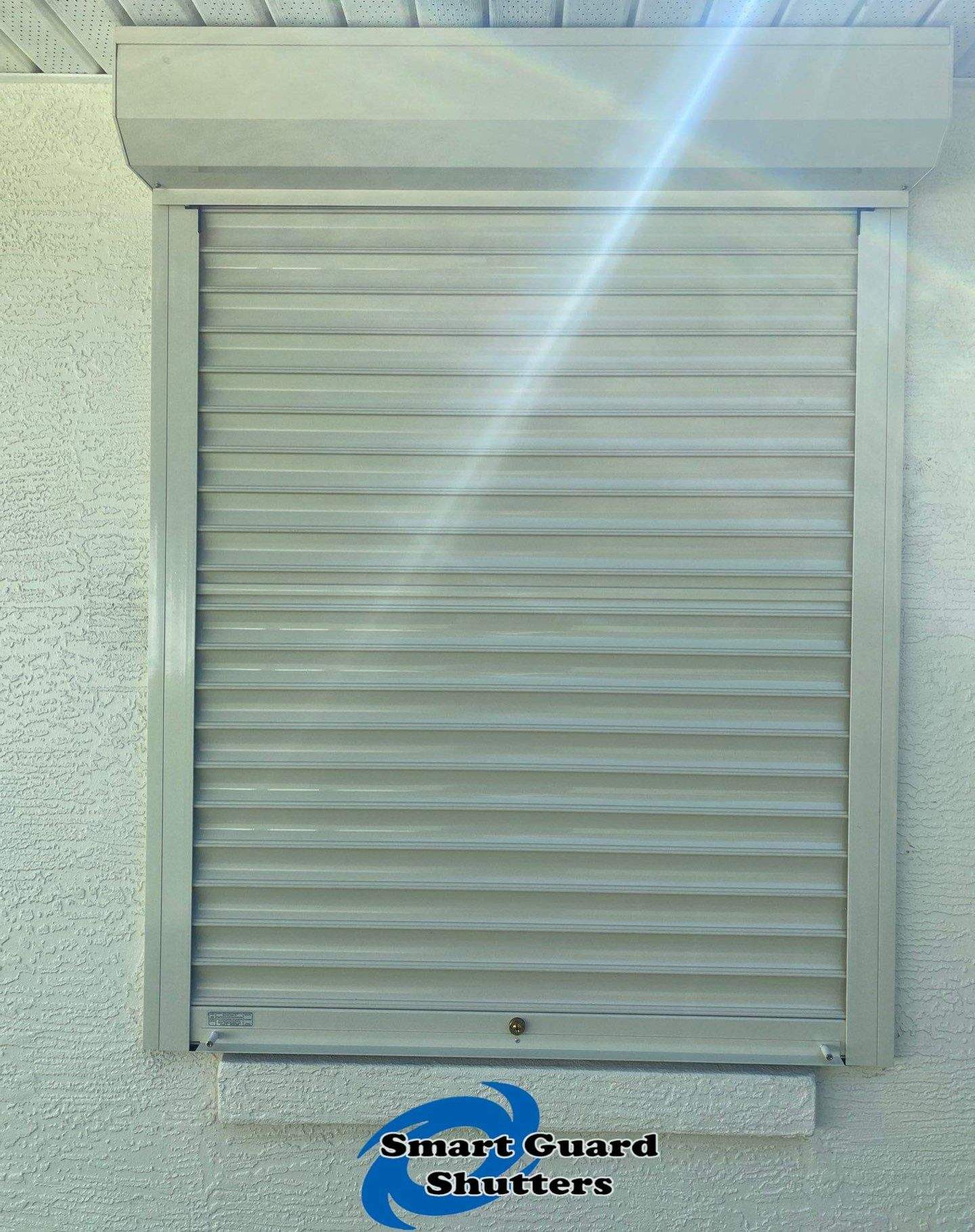 Rolling Shutters in Ivory by Smart Guard Shutters
