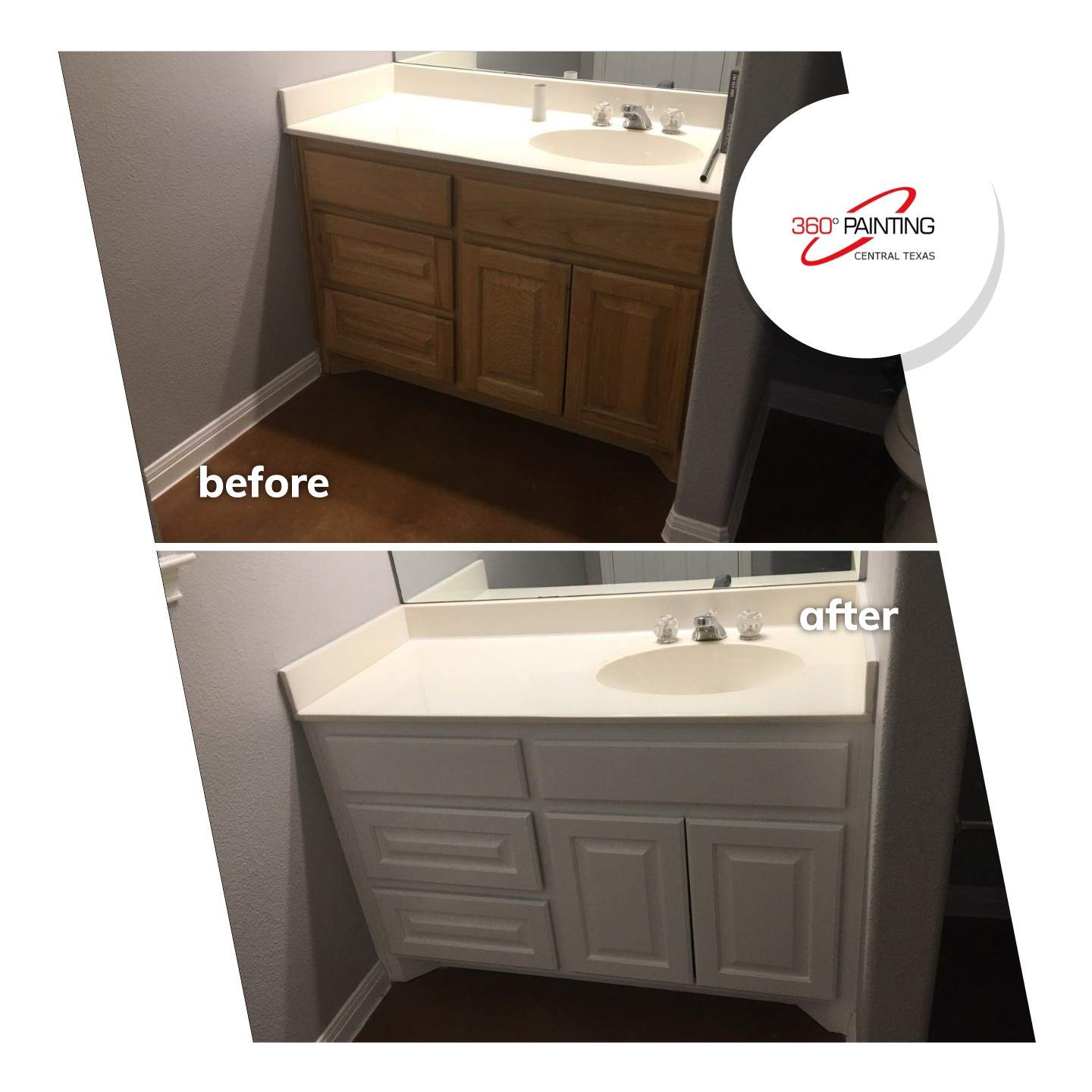 Cabinet Painting by 360 Painting Central Texas 