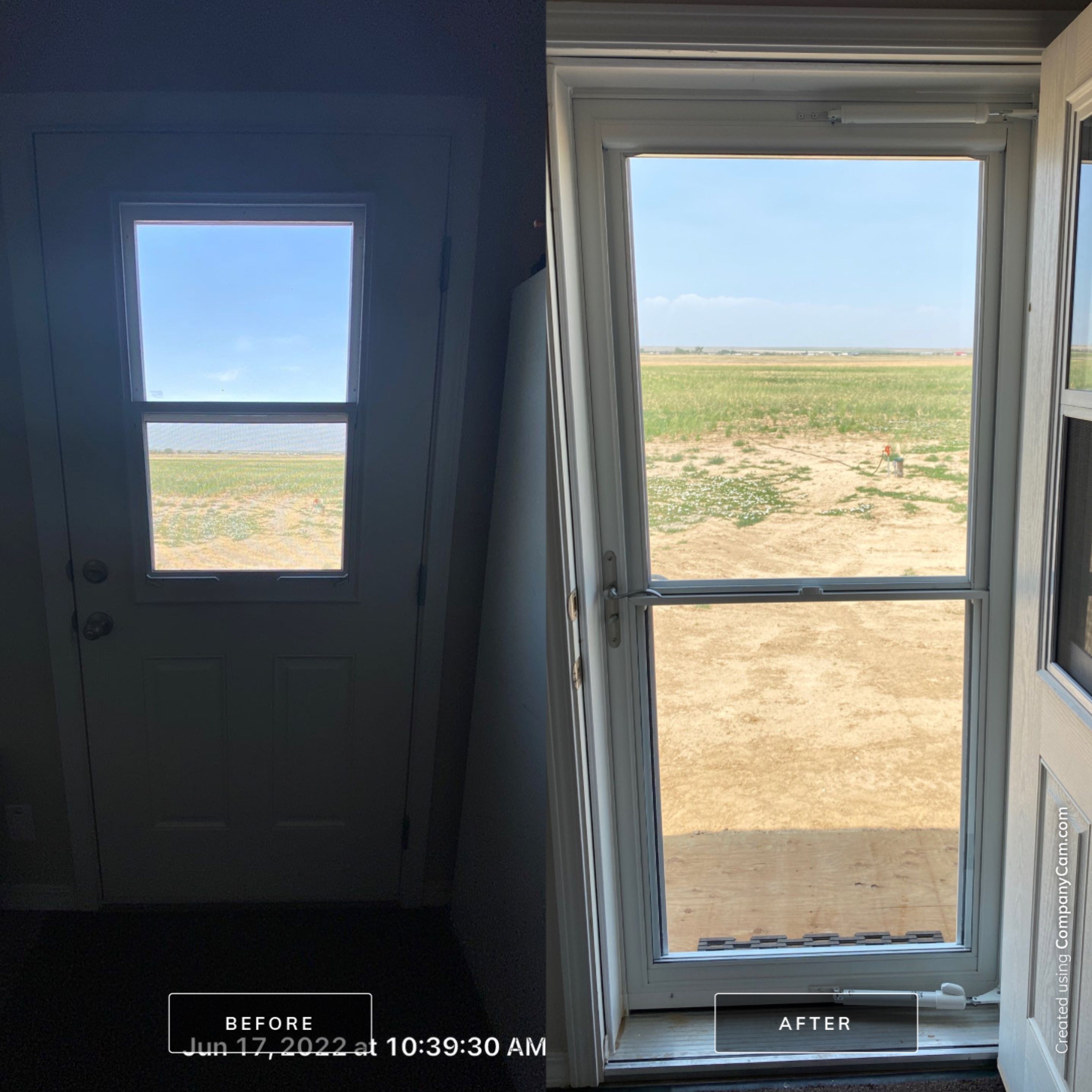 Storm Door Install using White Larson EasyVent by Storm Door Guy 