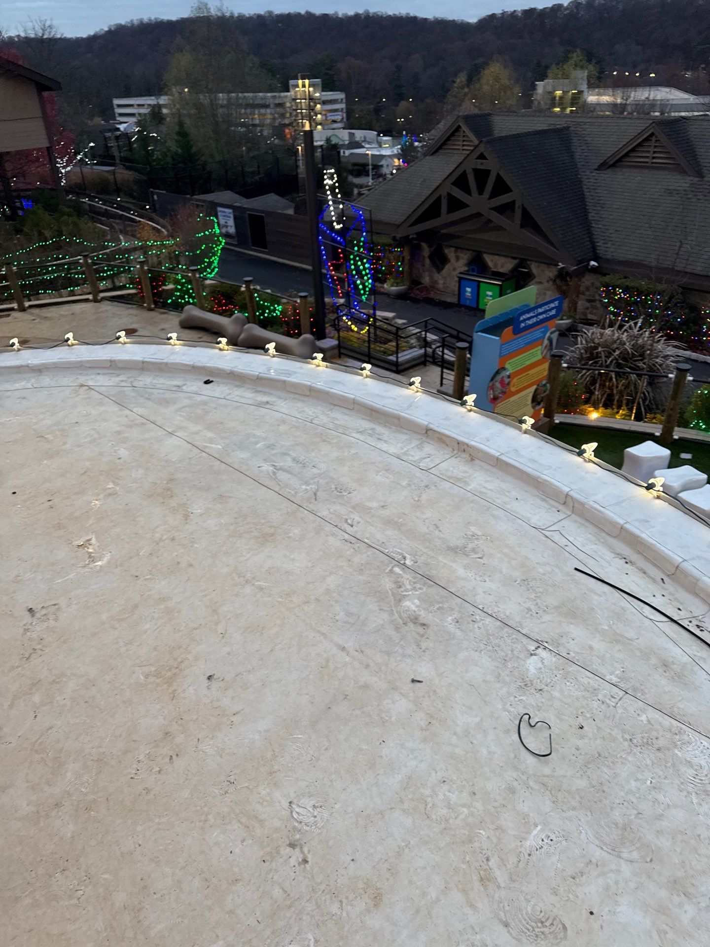 Commercial Holiday Lighting in West Orange, NJ by Clearview Washing