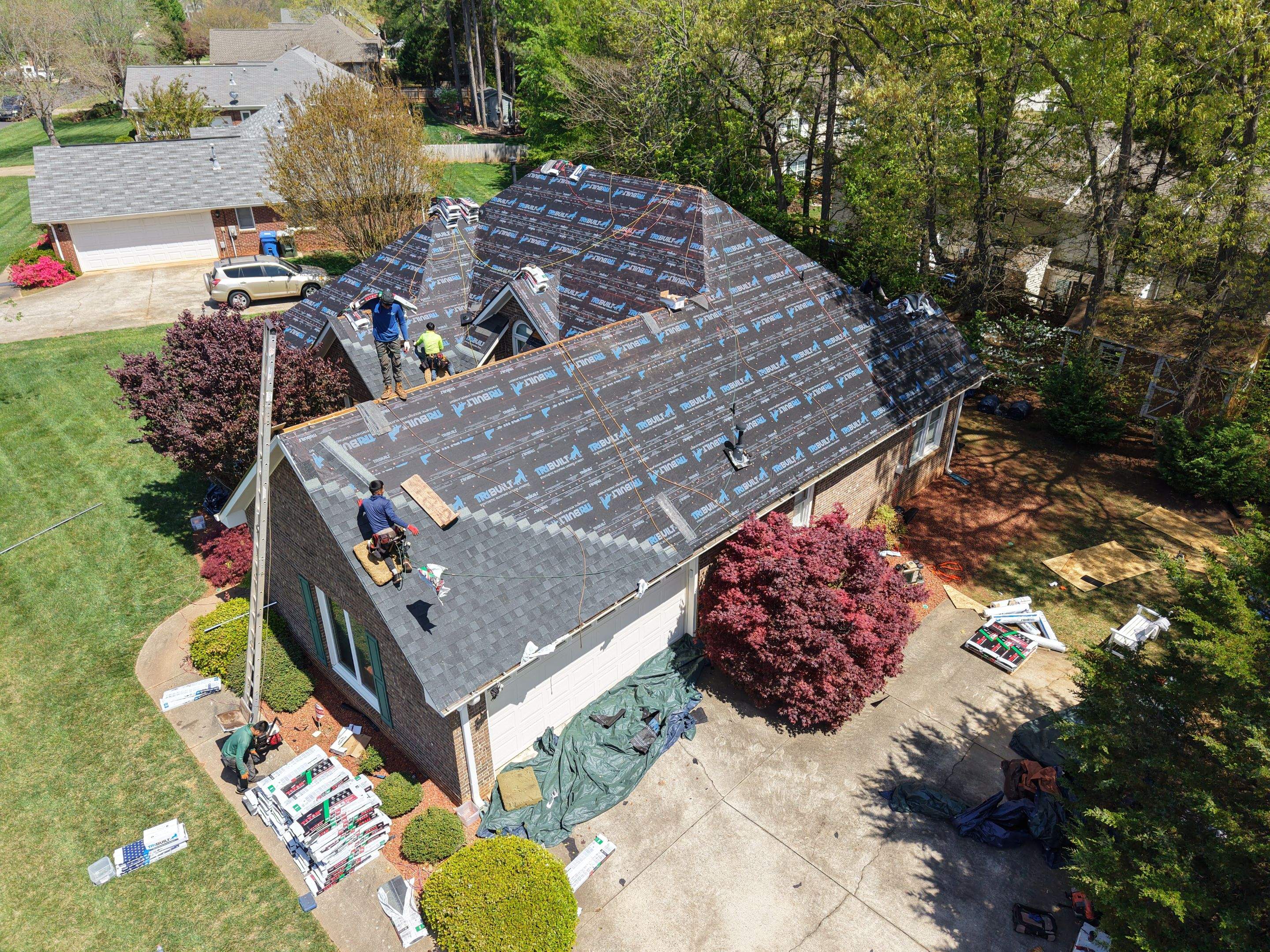 Residential Roofing Installation using TAMKO TITAN XT Rustic Black by RISE Roofing & Restoration, LLC