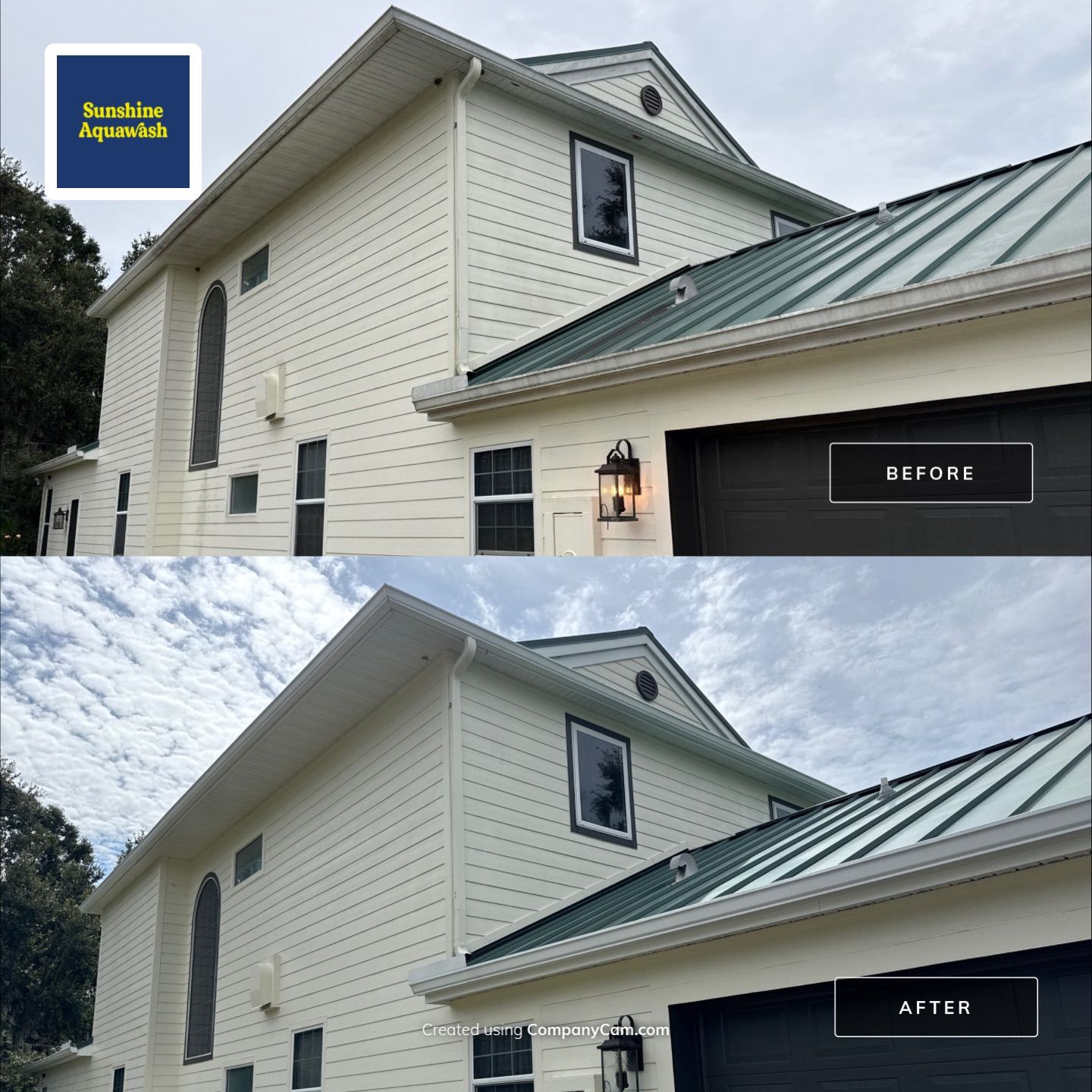 🐎 Vinyl Horse Fence, Entrance Cleaning + House Wash – Parrish, FL by Sunshine AquaWash