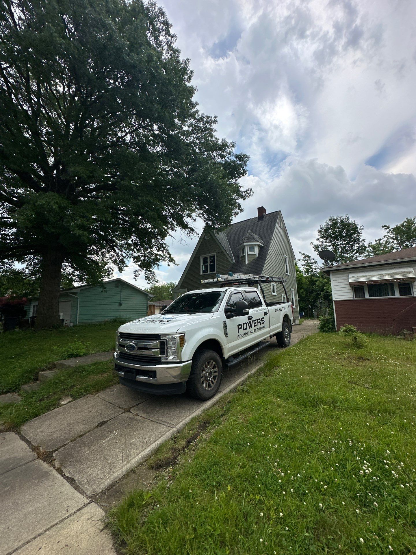 Project in Cleveland by Powers Roofing and Exteriors