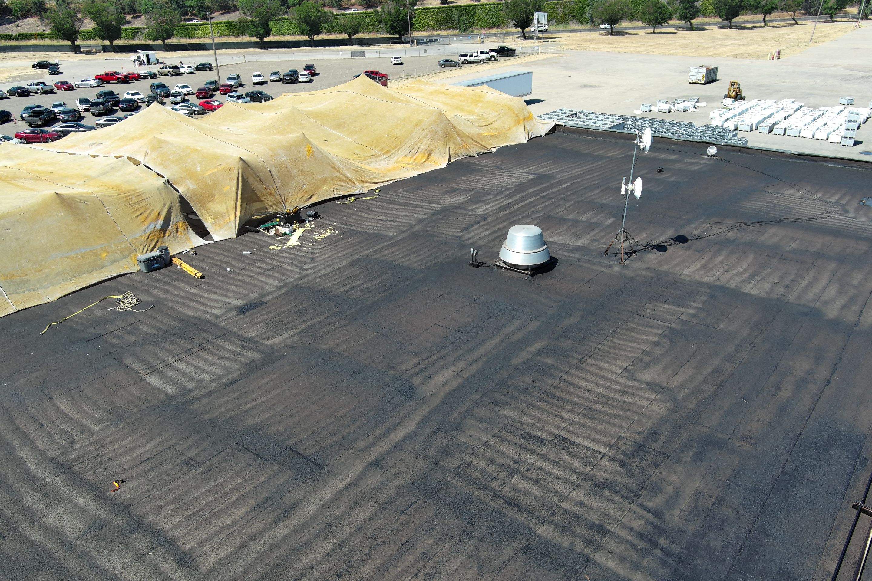 Pro Farms Spray foam roofing project by Straight Edge Roofing Inc