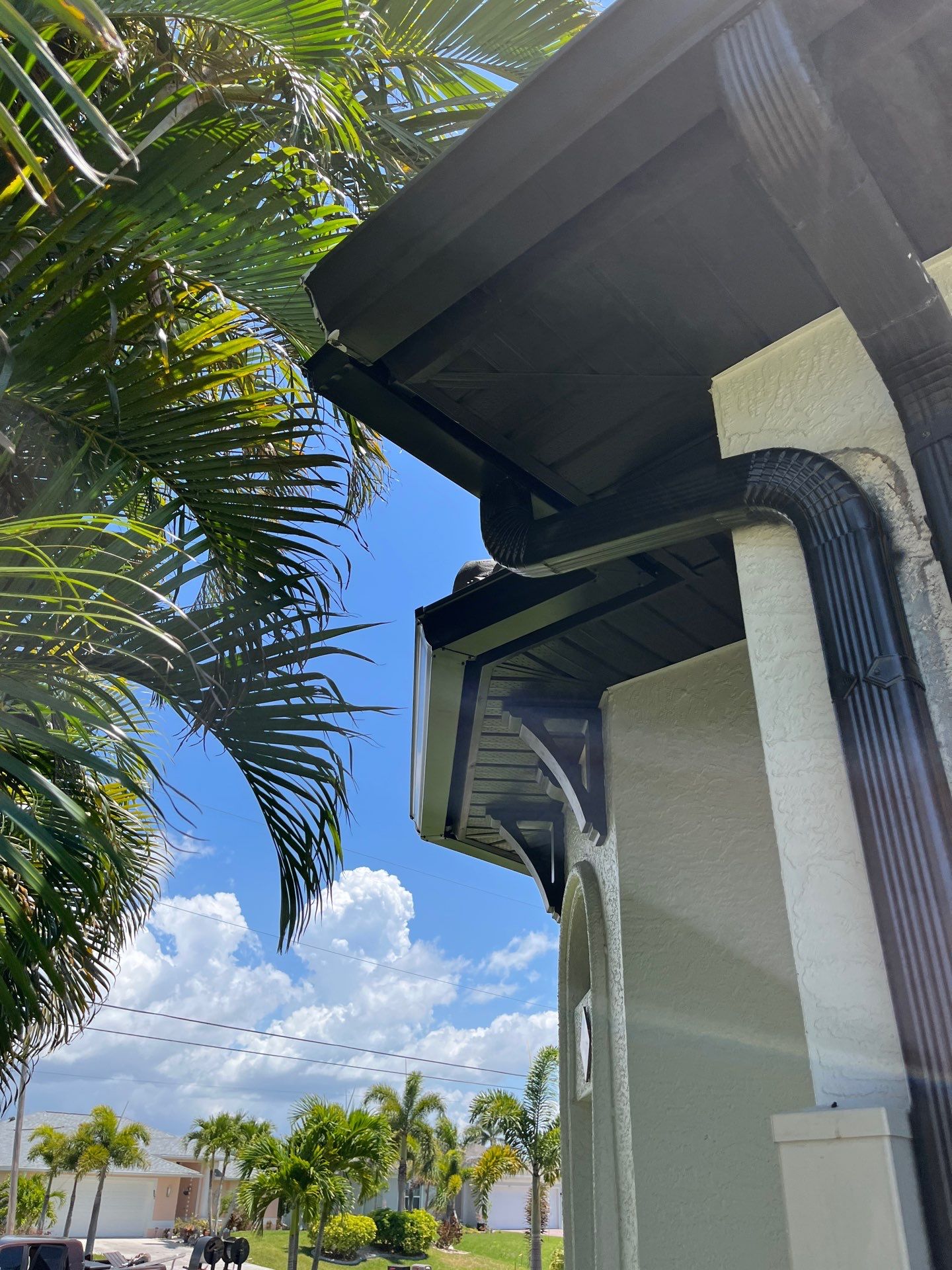 Bronze Gutter Repair and Replacement in Cape Coral FL by Gutter Professors