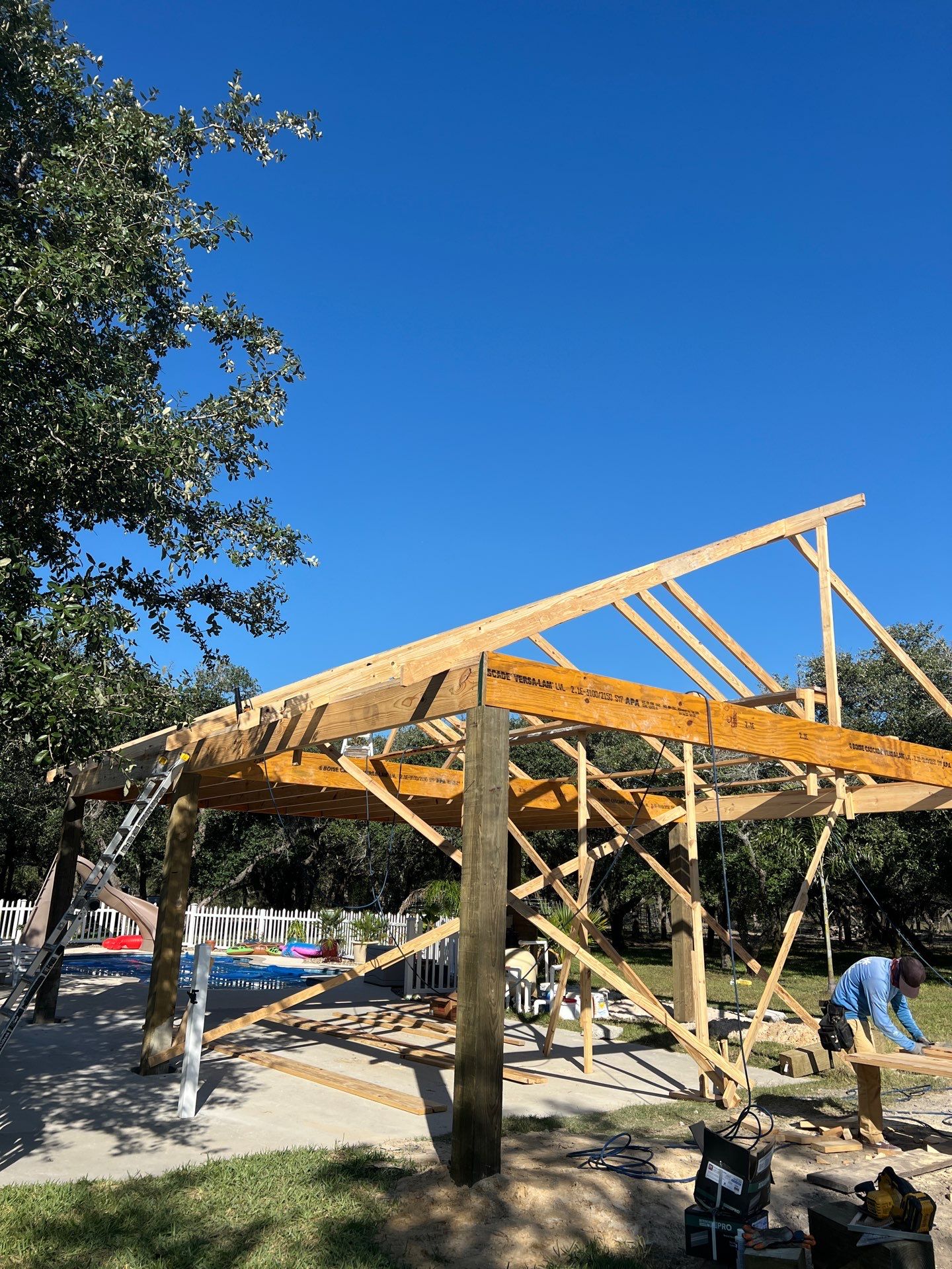 Poolside Pink Top by Bayfront Roofing and Construction