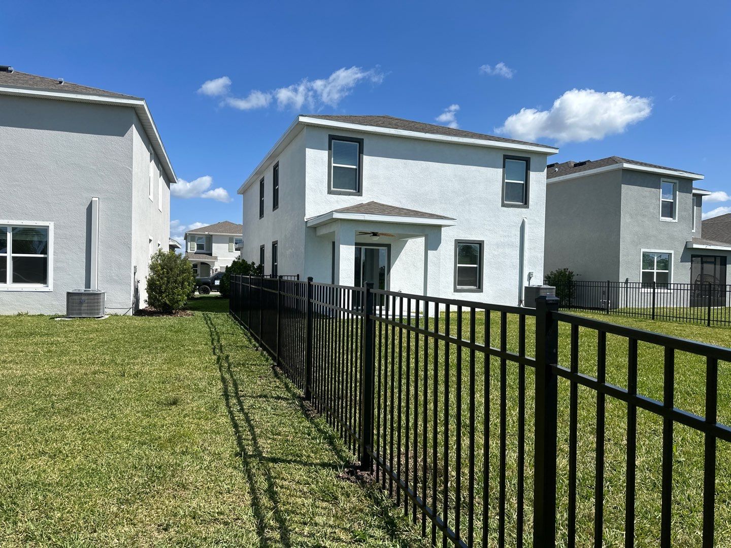 Aluminum Fence Installation using Black 3 Rail Aluminum Fence by Asap fence and gates, LLC