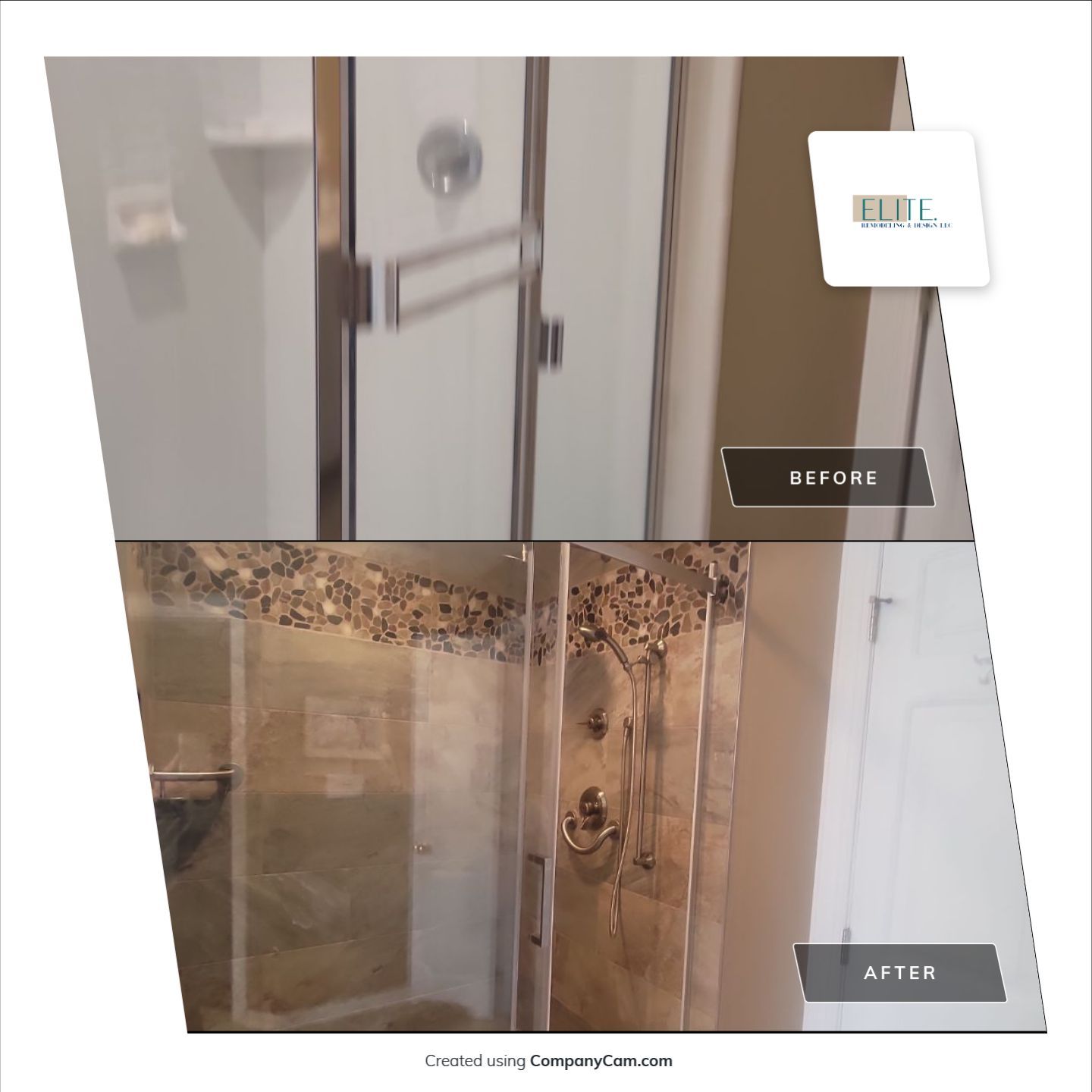 Holly Springs Stunning Shower Remodel by Elite Remodeling and Design LLC