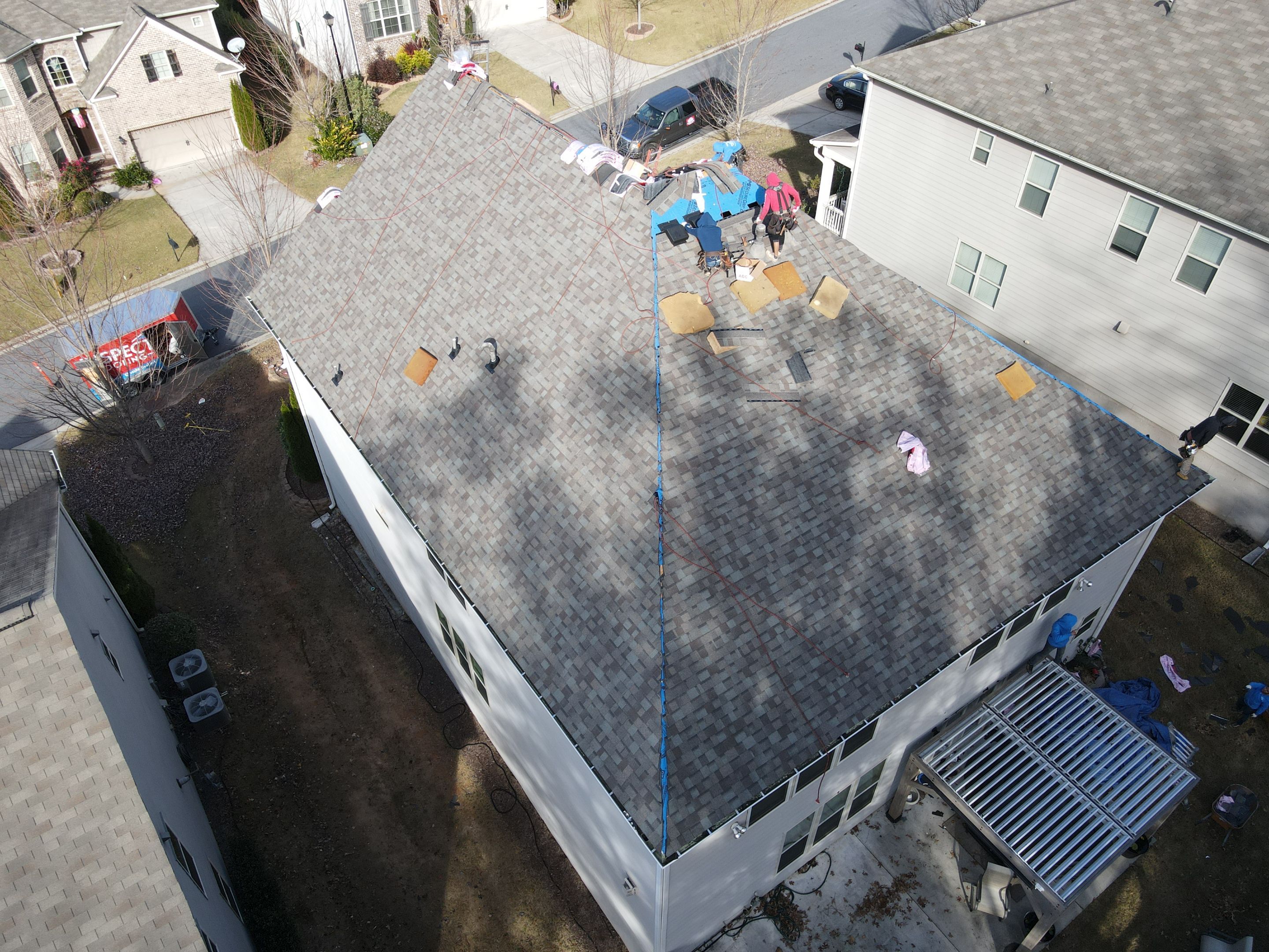 Residential Roofing Installation using Owens Corning by Inspector Roofing and Restoration