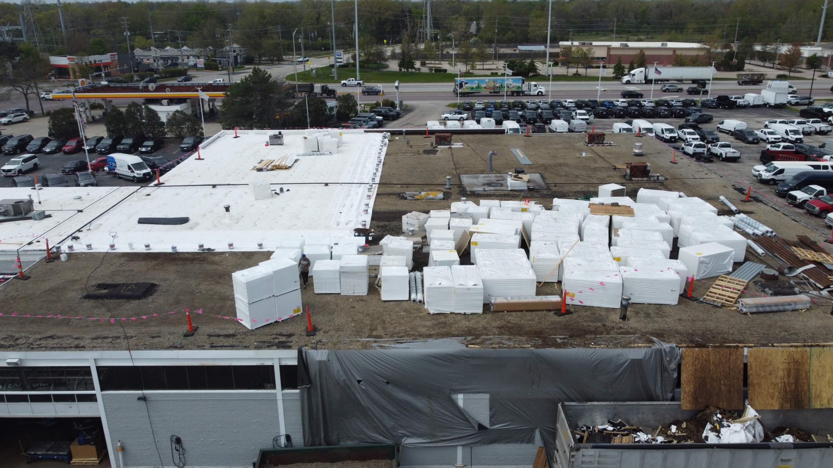 Ford Dealership - Re-Roof by Pink Roofing