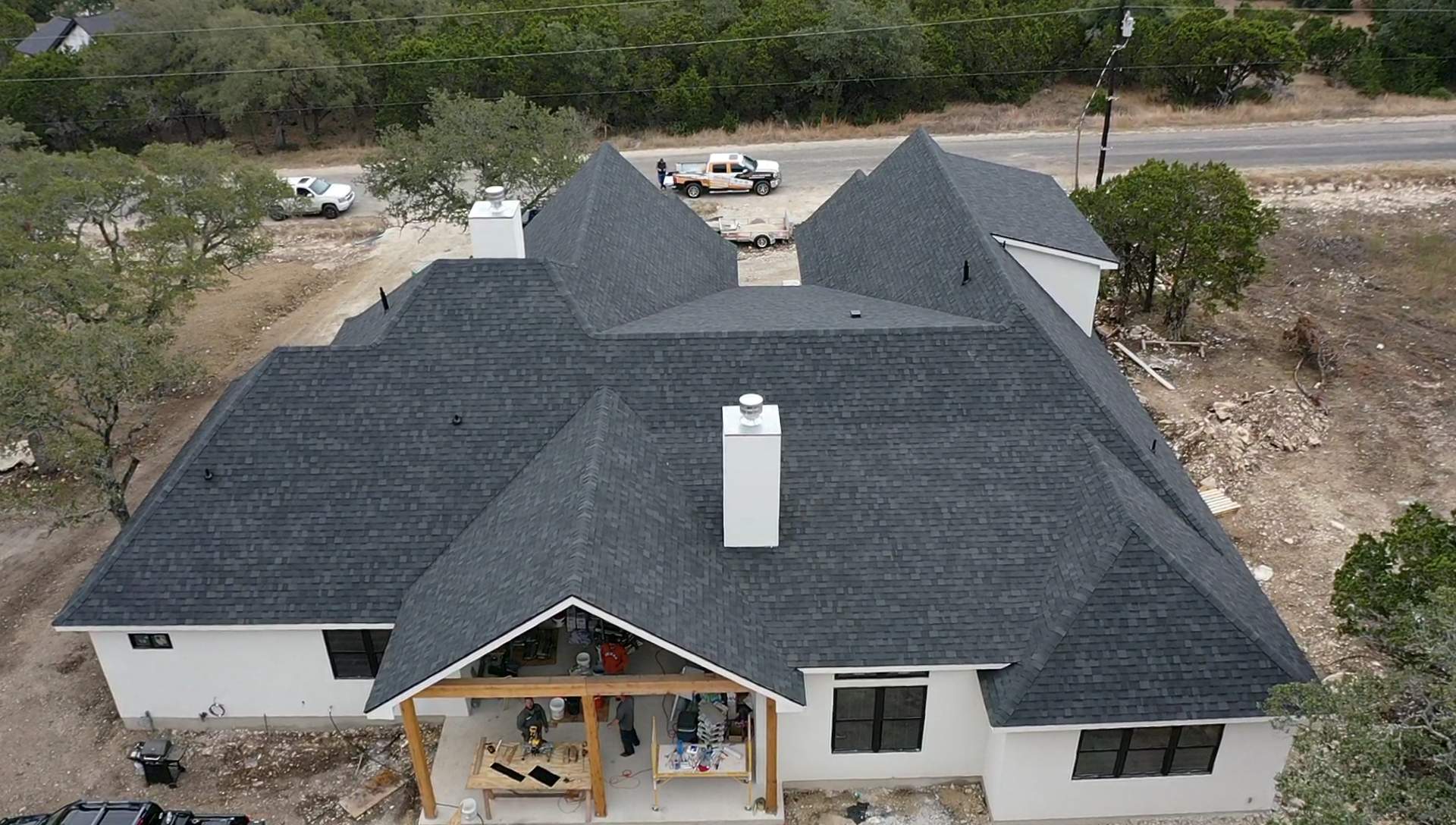 New Home Construction using Owens Corning 30 year Architectural Shingles by Premier Roofing and Contracting