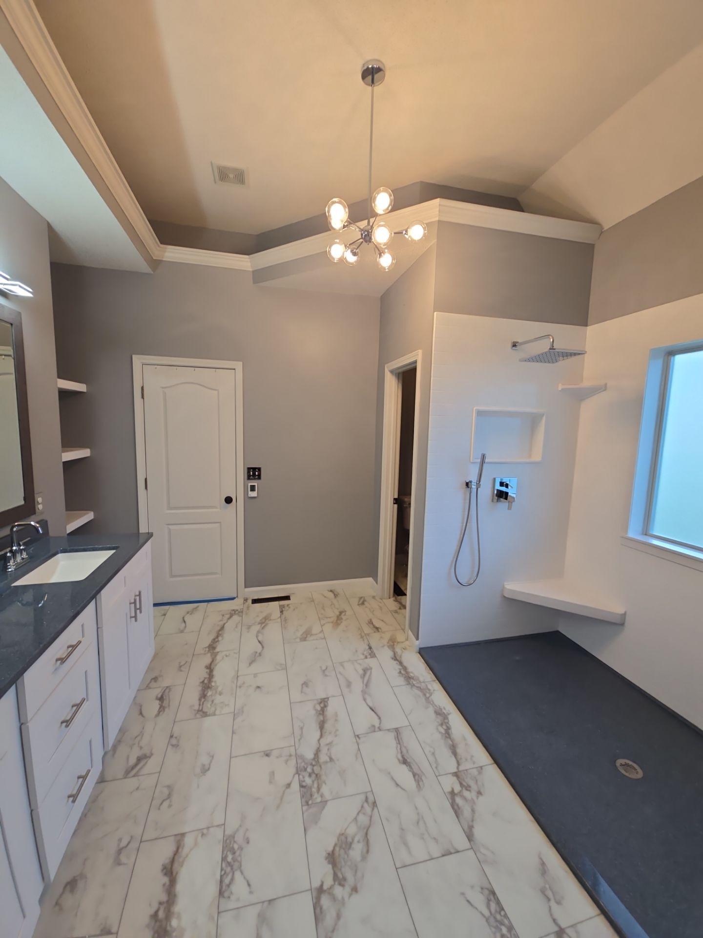 Bathroom Remodel using Onyx by The Shower Company