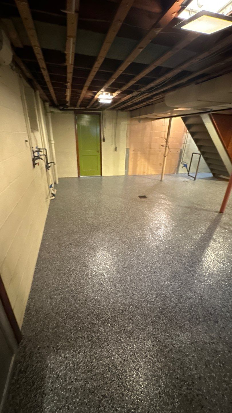 Basement + Garage Project in Pittsburgh by Floors in a Day, Inc