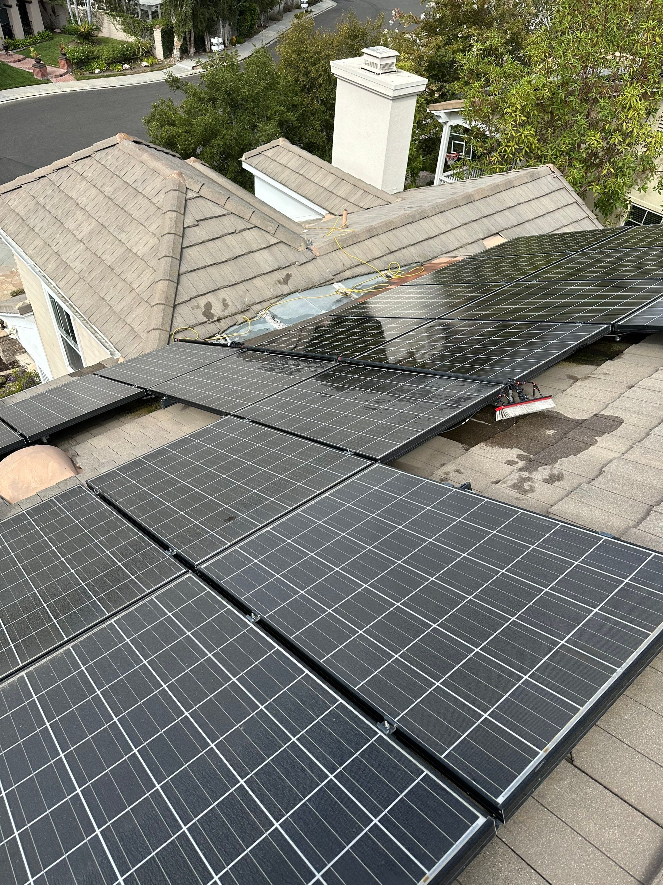Solar Panel Cleaning using Deionized Water by Property Cleaning Experts, LLC