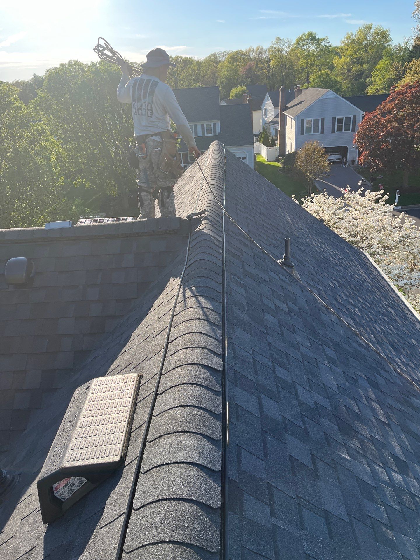 Vienna: CertainTeed Landmark Pro Designer Shingles in Max Def Moire Black by RM Banning, Inc.