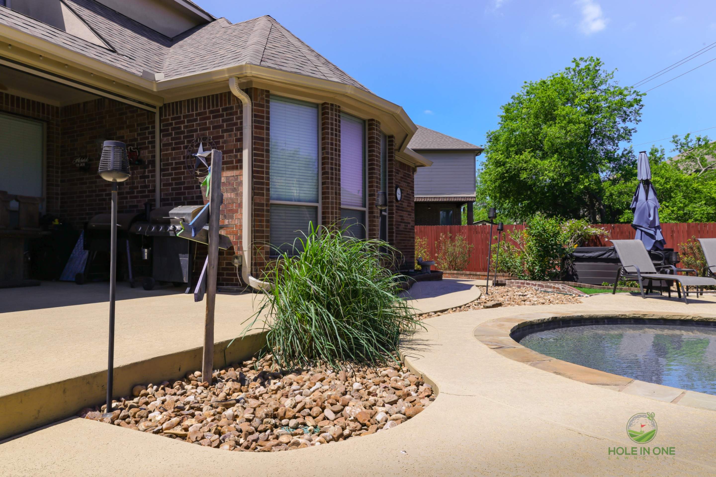 Belgard Paver Walkway, Rock Beds & Wax Myrtles | Far West Side, San Antonio TX by Hole In One Lawns, LLC