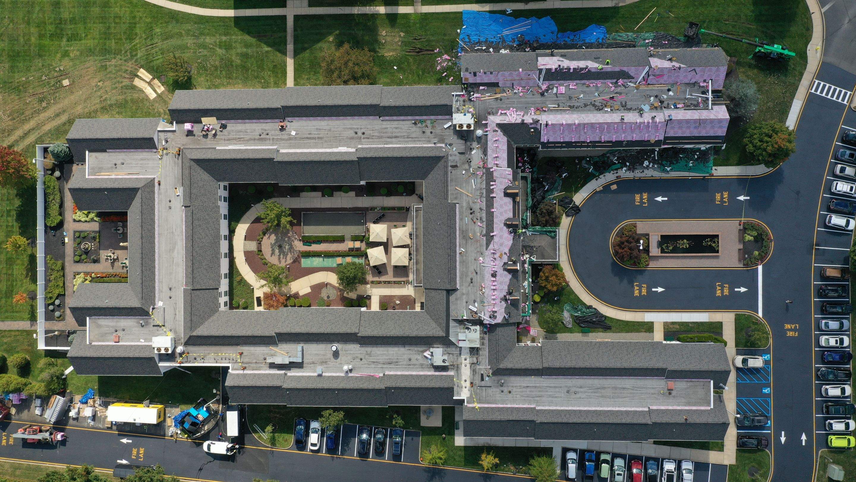 Commercial Roofing Installation using Owens Corning Duration by All Site Roofing