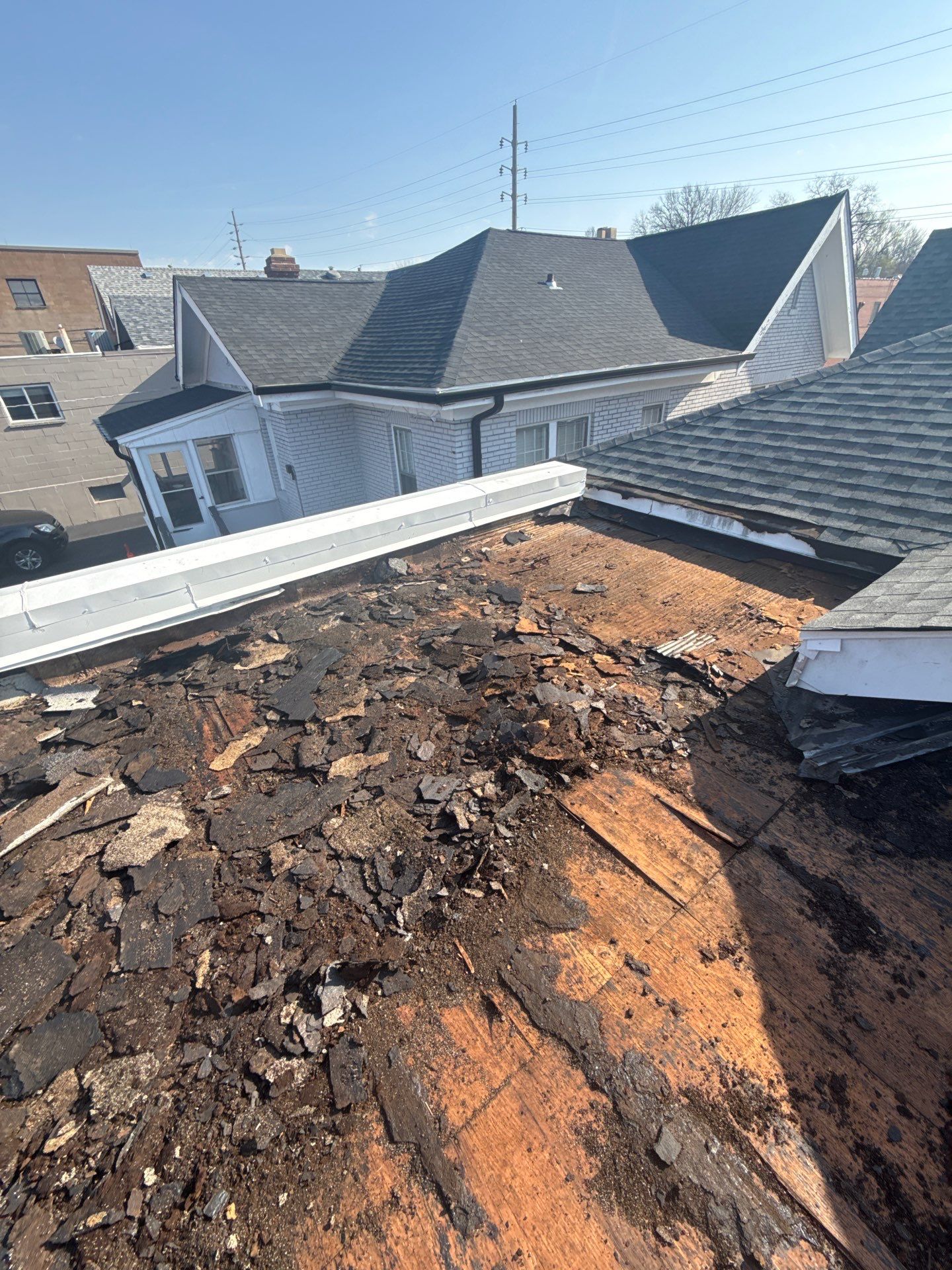Flat Roof Replacement with New TPO Membrane in St. Louis by Acute Roofing And Exteriors 