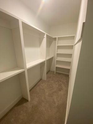 Custom Closet Shelving and Shiplap Finishing in Eatonton