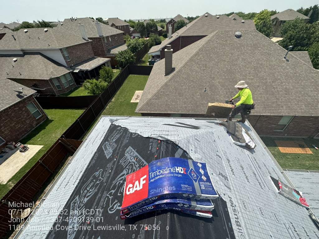 Project in Lewisville by Zeus Exteriors