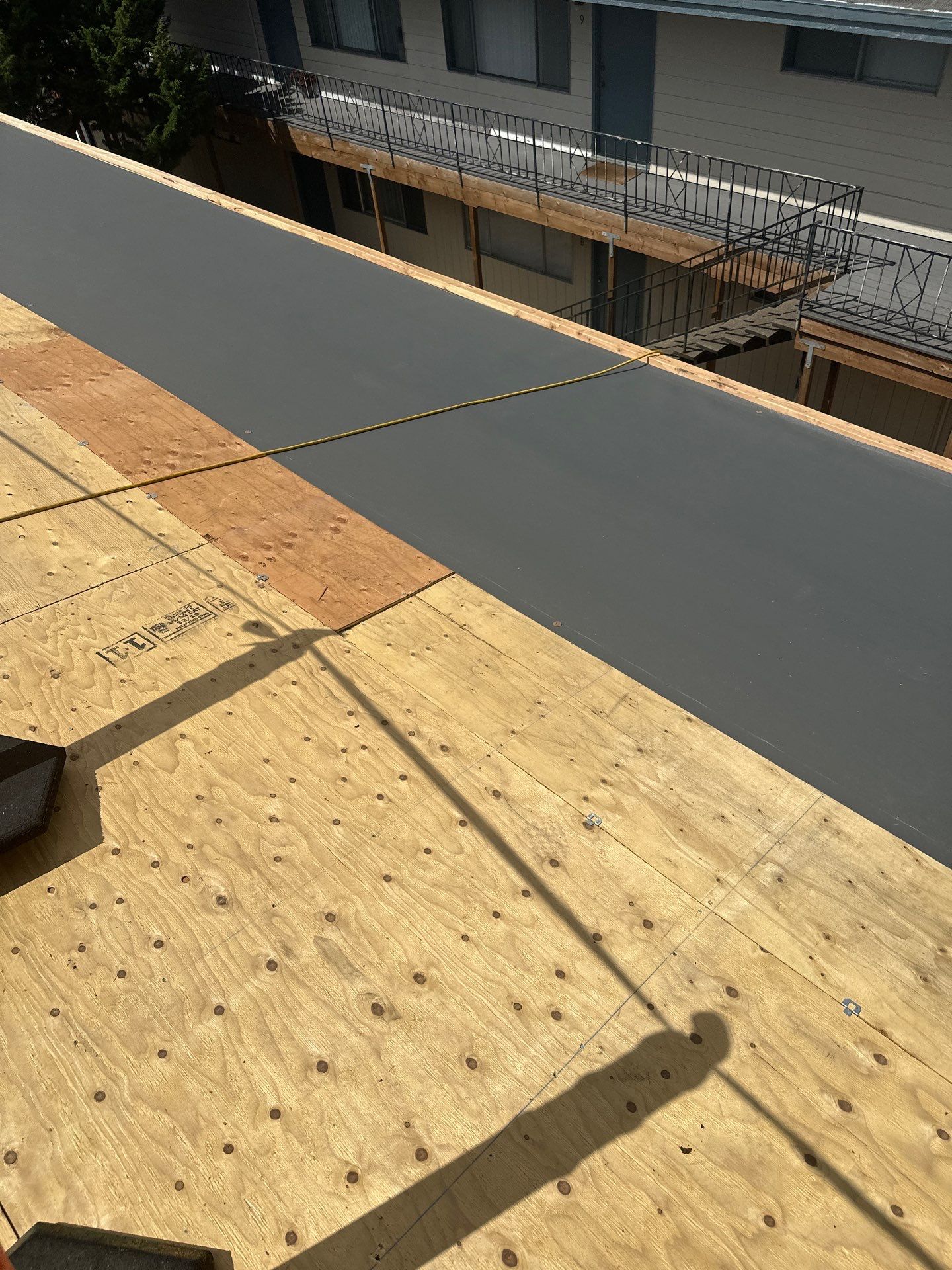 Commercial Flat Roof Installation using GAF 60Mil TPO  by Orezona Building & Roofing Company, Inc.