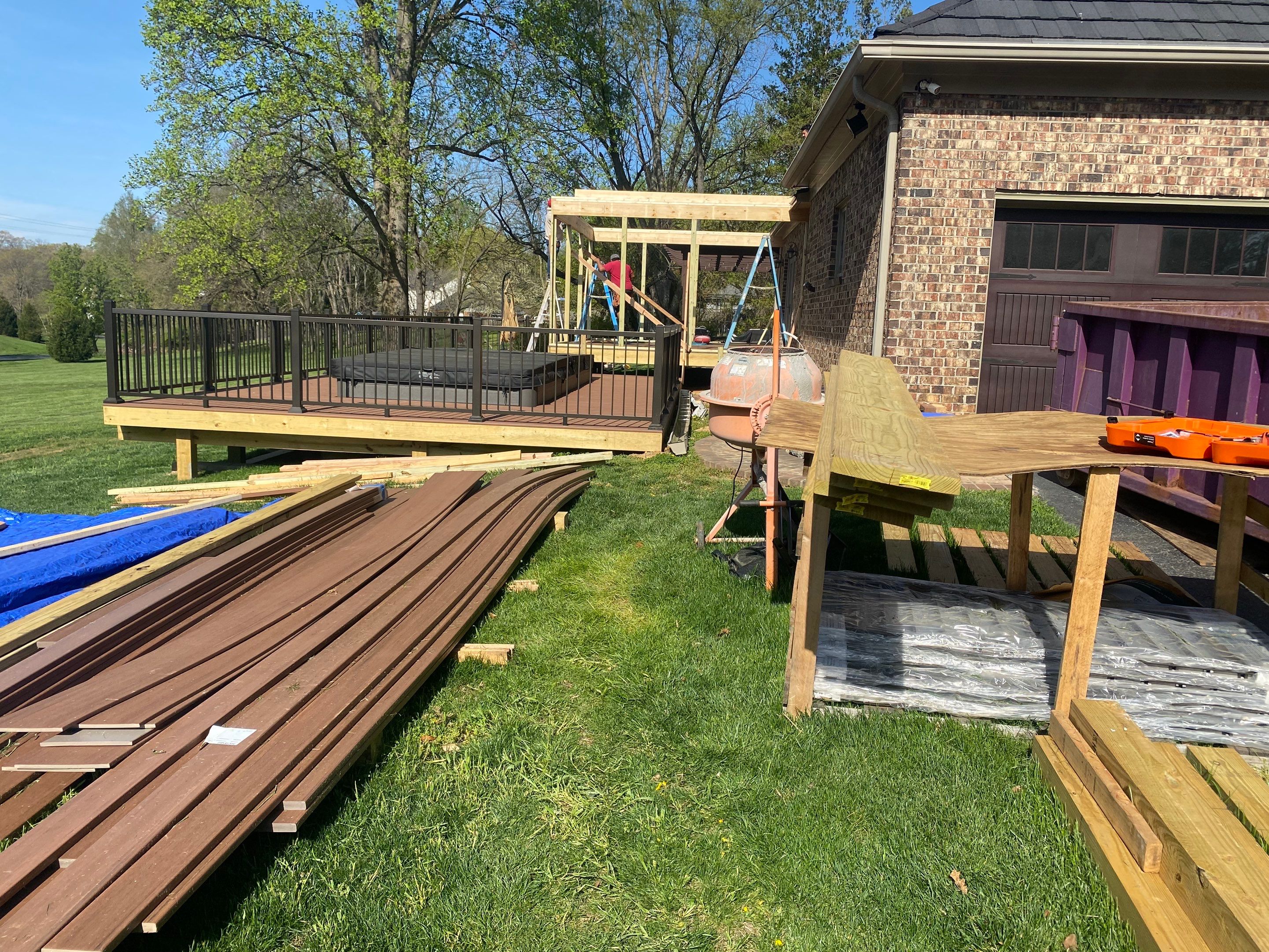 Deck/Screen porch Transformation using Timbertech by The Smet Companies, LLC