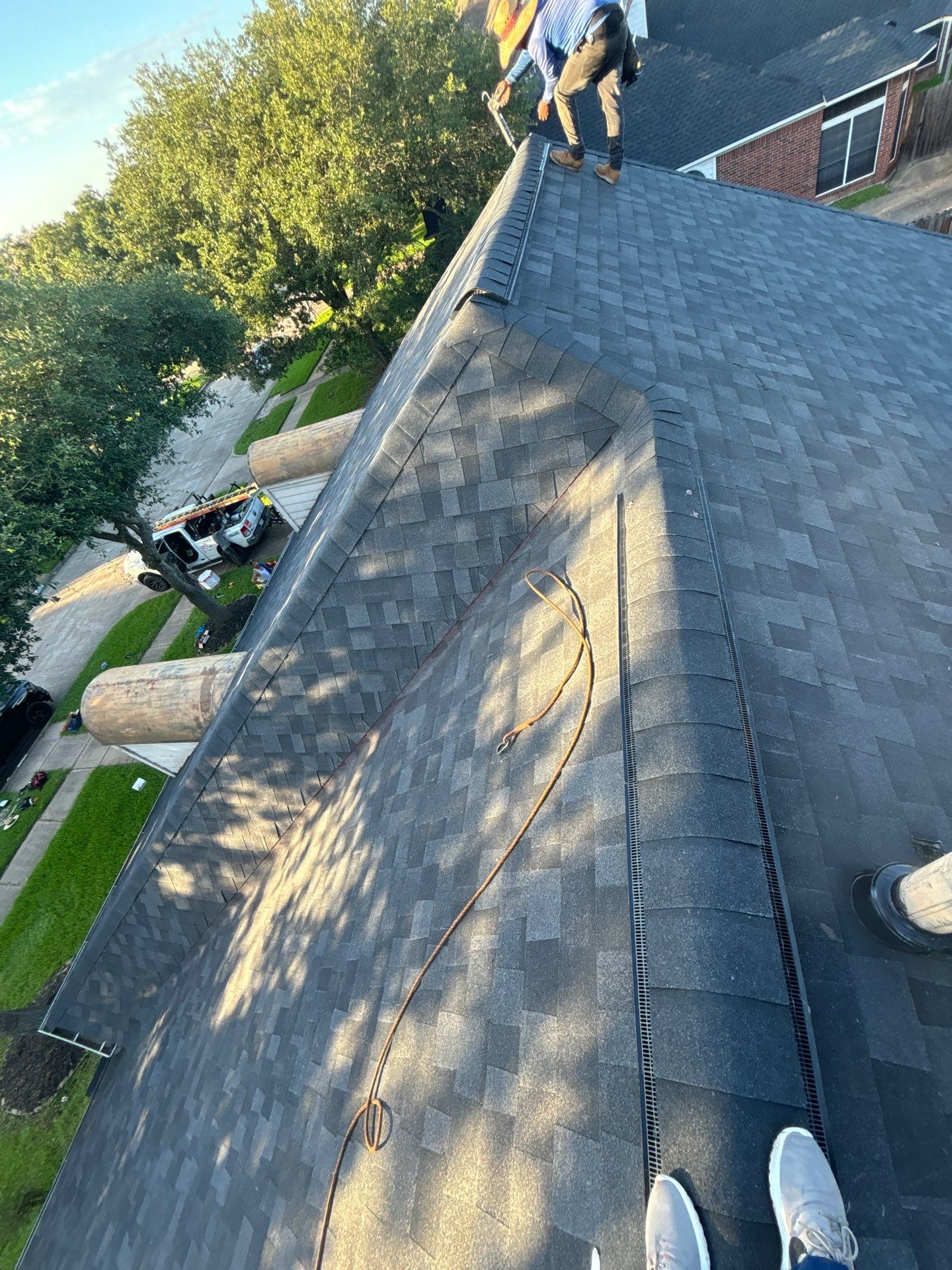 Residential Roofing Installation using Owen's Corning Duration (Lifetime) Shingles by Roof Repair Company