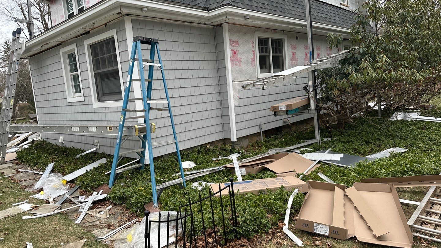 Siding Installation using Certainteed Cedar Impressions Sterling Gray by A Plus Exterior