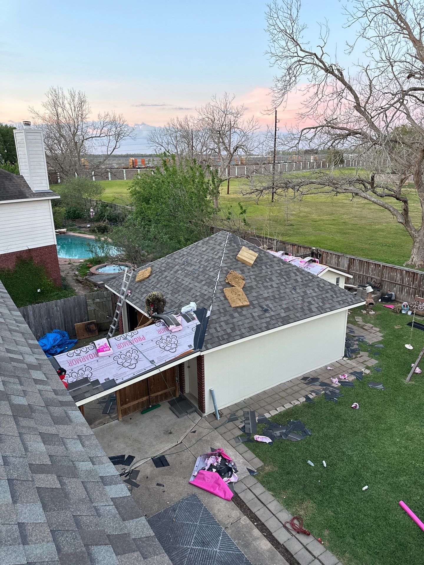 Project in Sugar Land by Motion Roofing