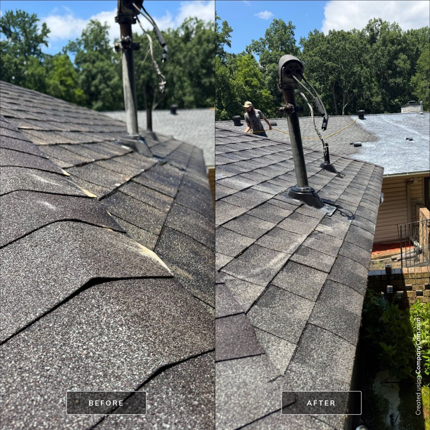 Asphalt Shingle Rejuvenation and Roof Leak Repair in Spartanburg by Bright Home Connections