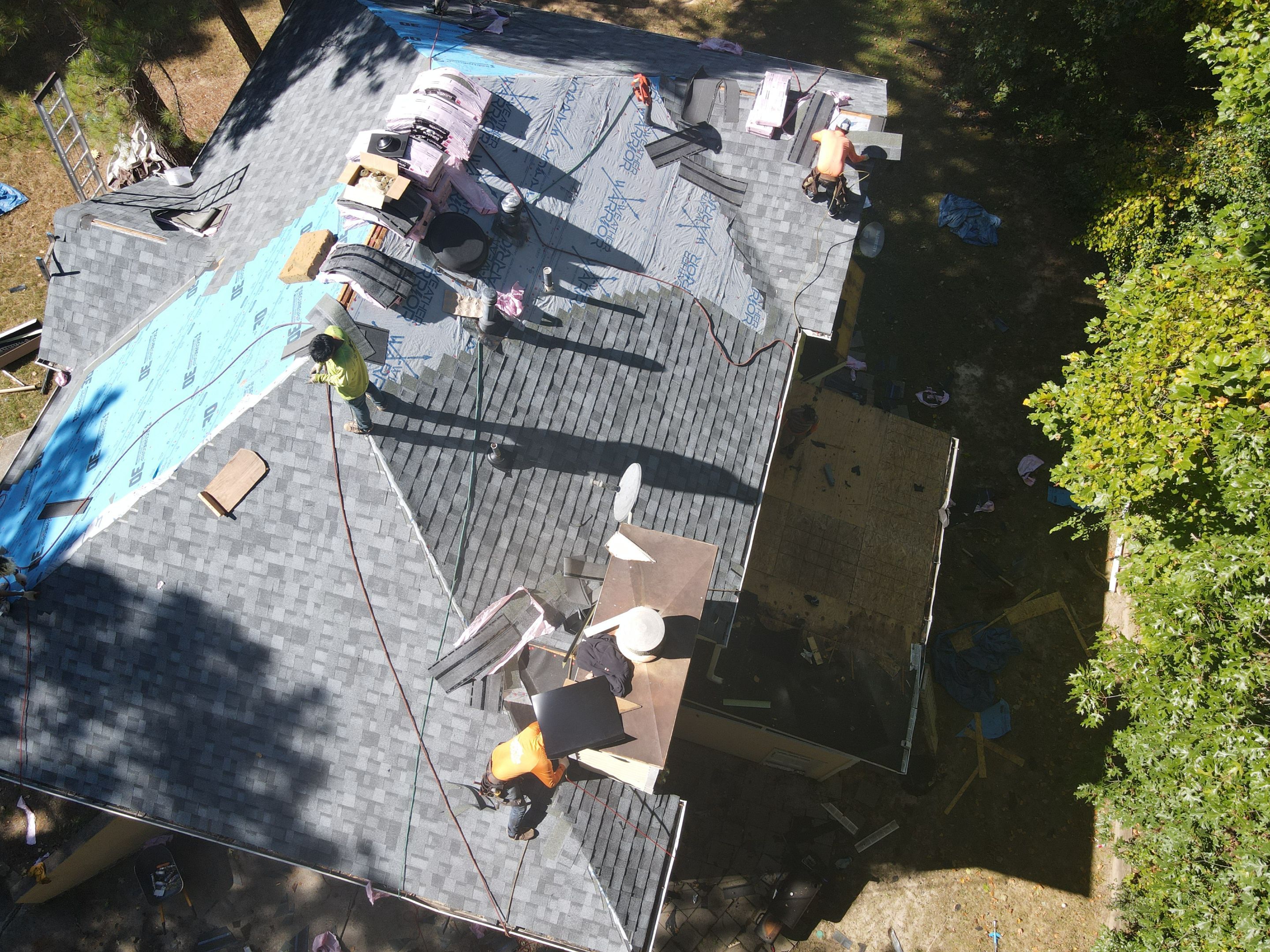 Residential Roofing Installation using Owens Corning by Inspector Roofing and Restoration