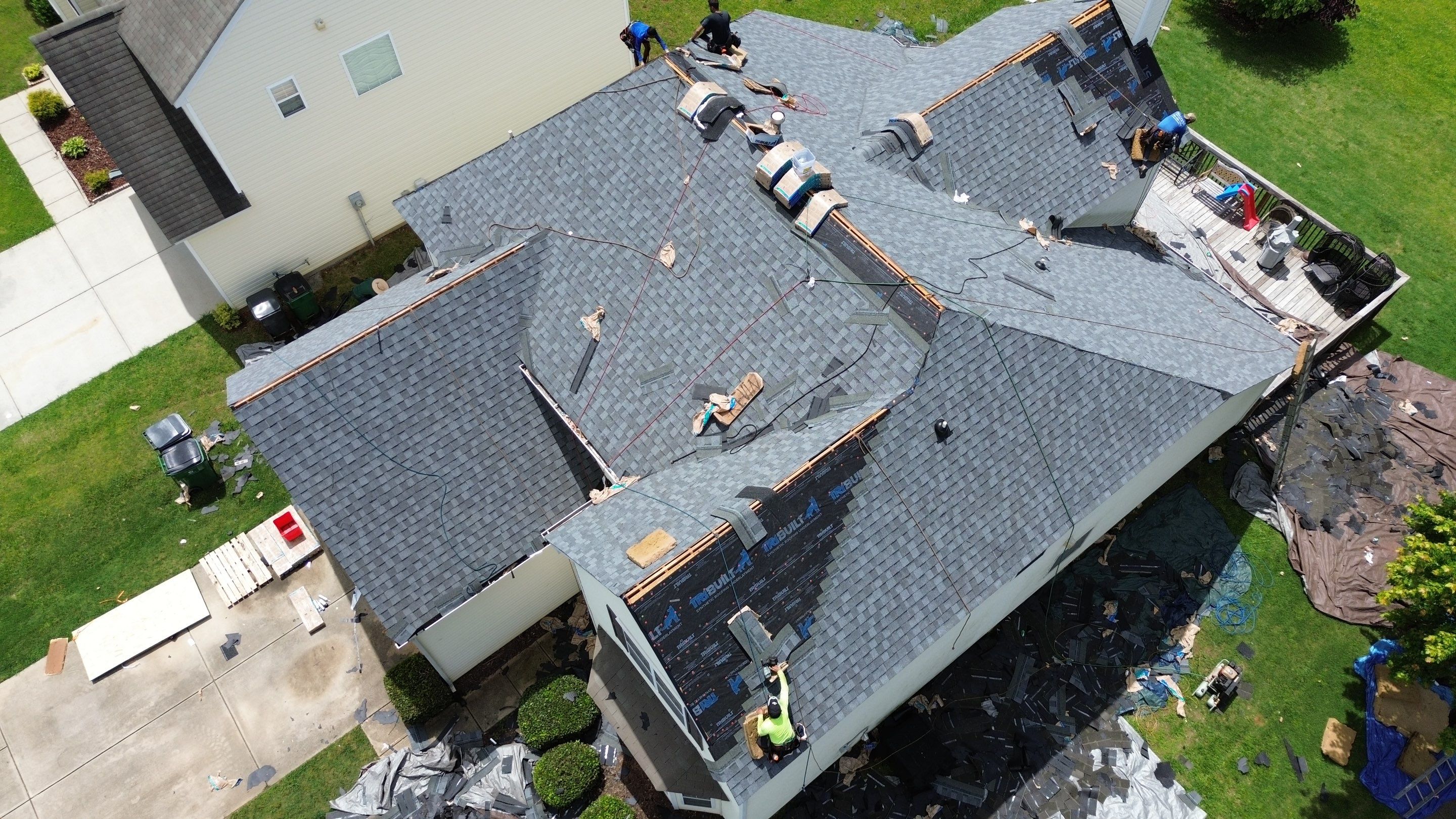 Roof replacement by hail and wind damage by Just Brilliant Restoration JBR