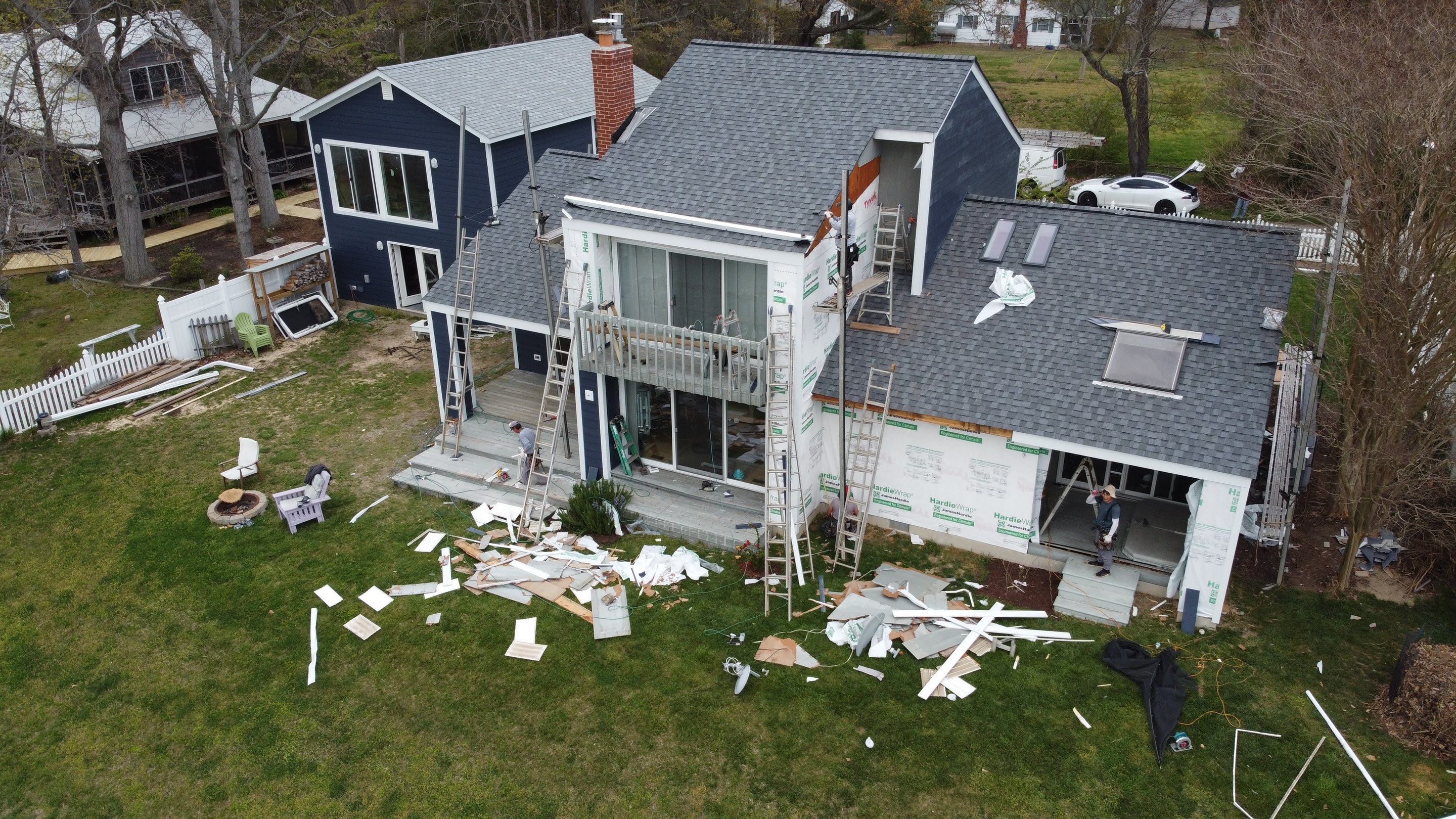 Siding replacement using James Hardie Siding by Window Depot of Annapolis