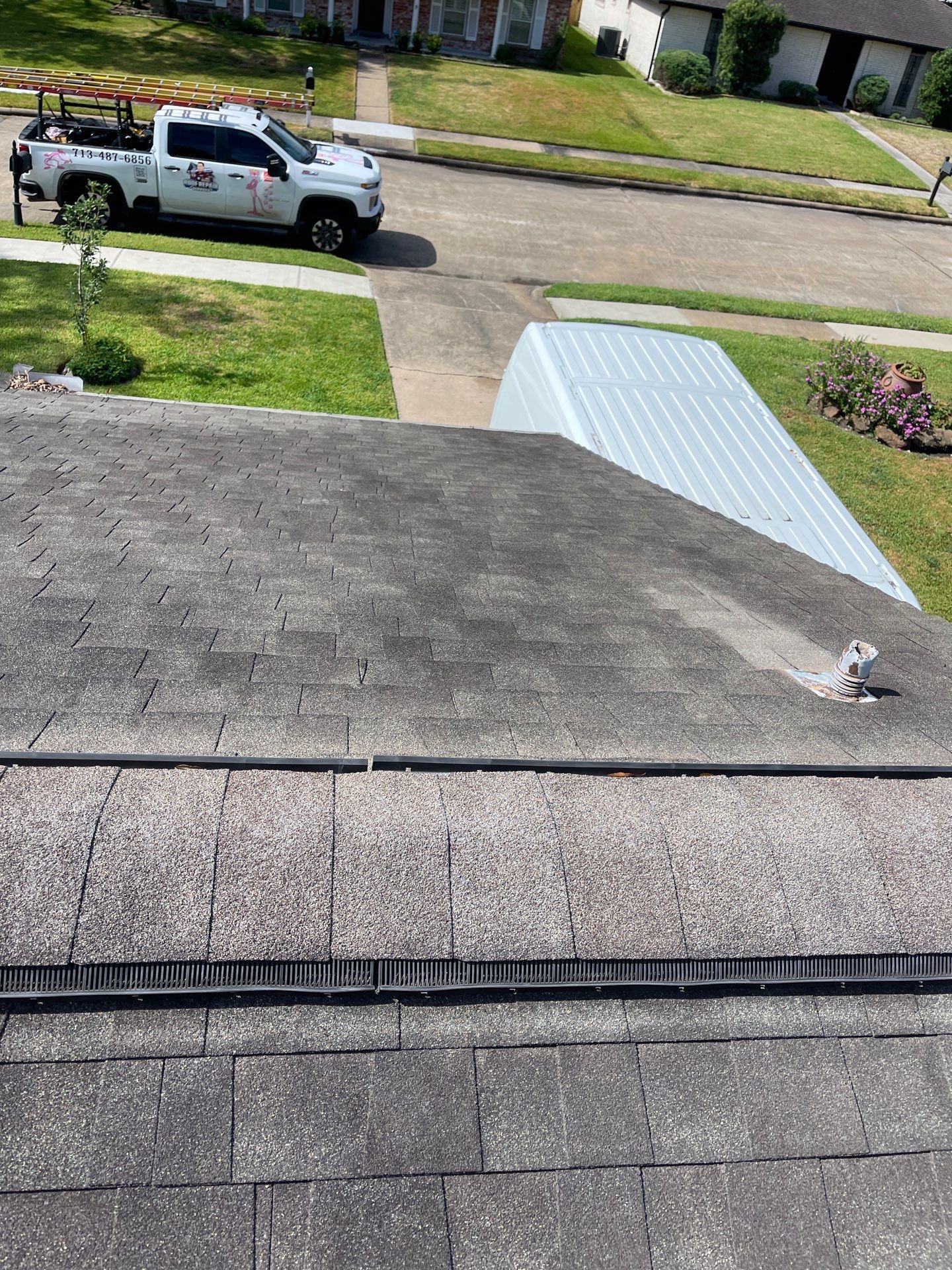 Hail Damage using Owen's Corning Duration (Lifetime) Shingles by Roof Repair Company