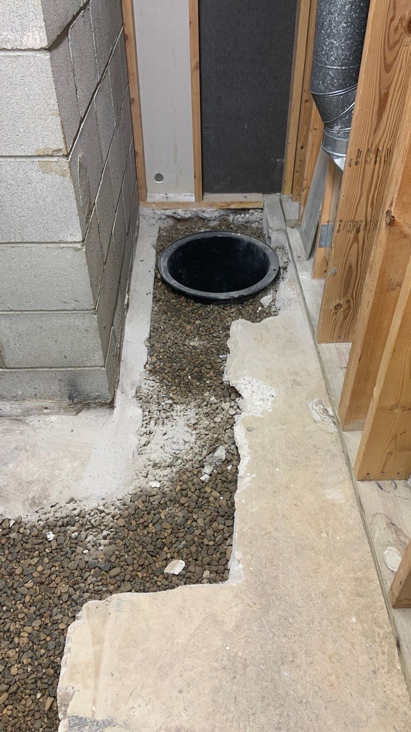 Drain tile in Brooklyn Center by Waterproofing Northeast