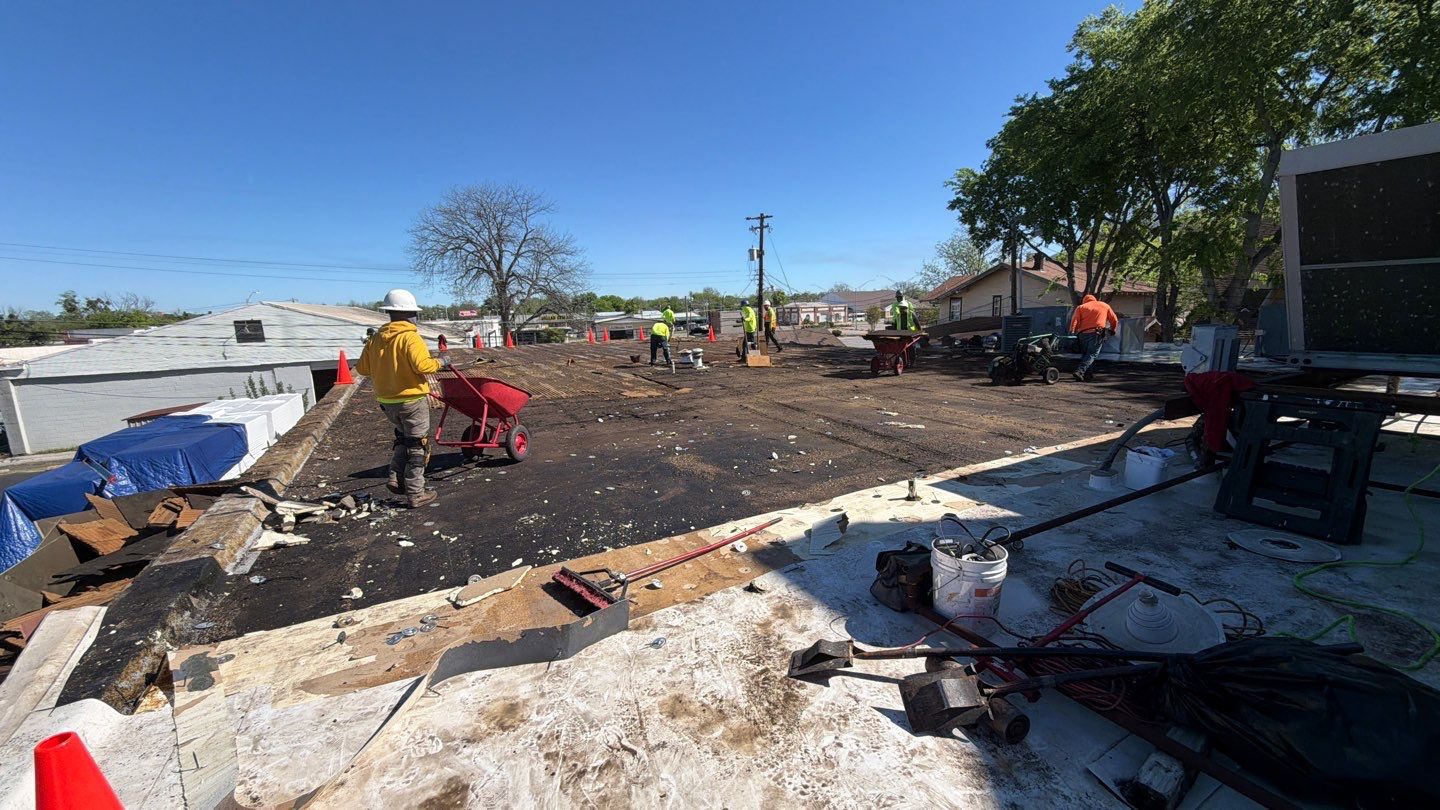 Commercial TPO Roof Replacement in Ardmore for McLish Church by BANA Roofing and Solar Supply