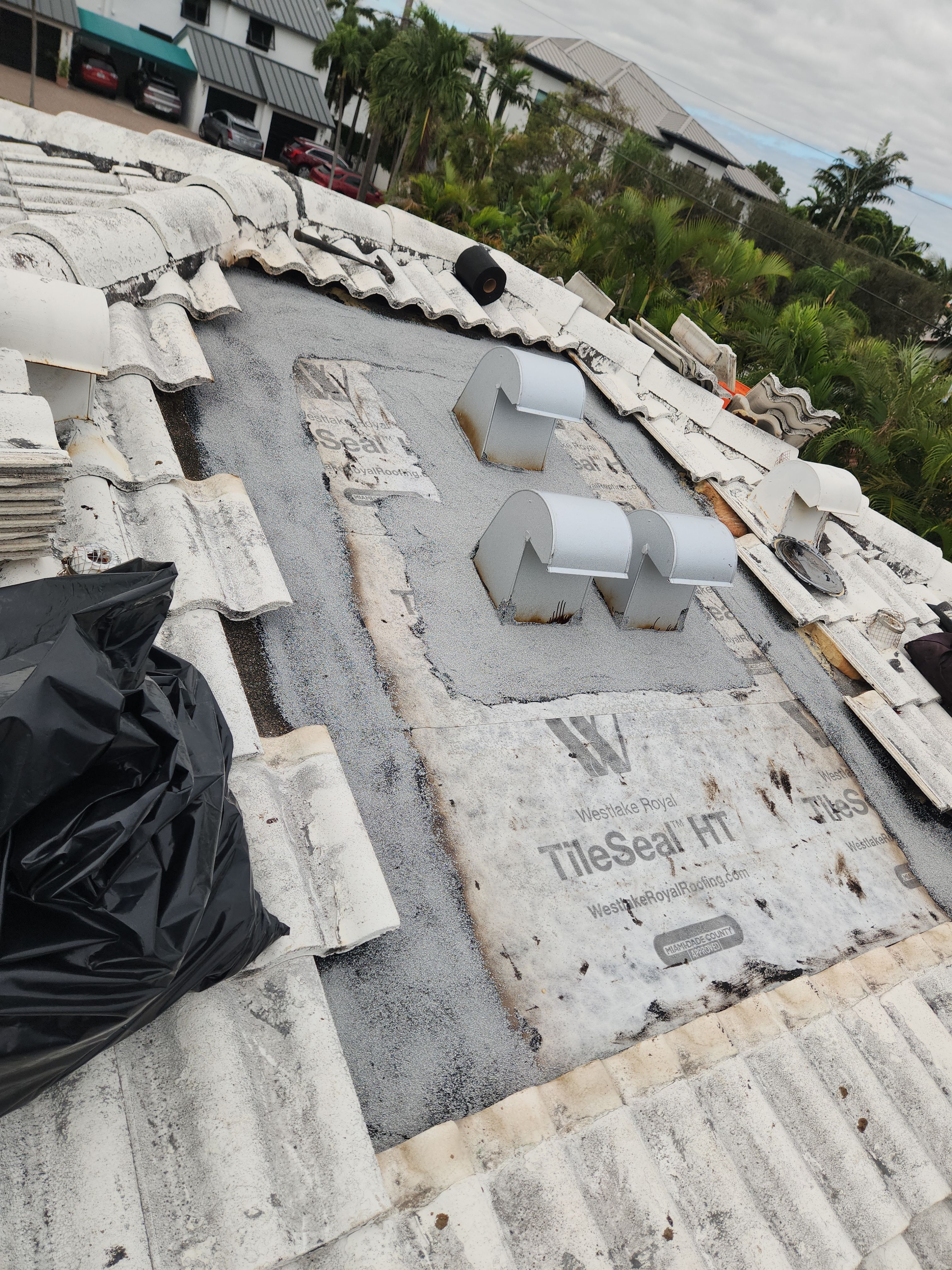 Concrete Tile Roof Repair and Vent Replacement in Deerfield Beach by Aastro Roofing