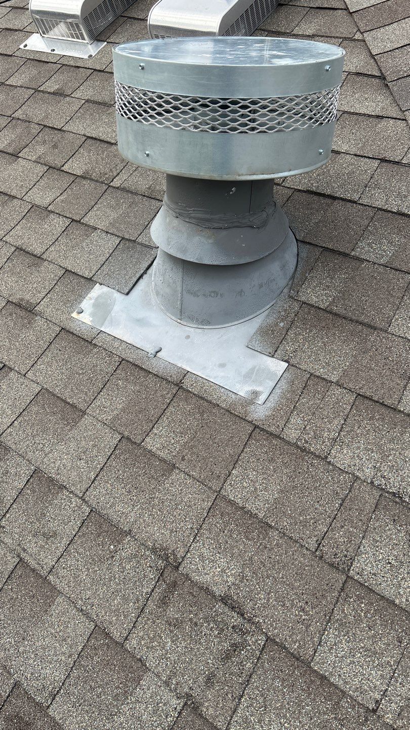 Residential Roofing Repair using Custom Fabricated Steel Spark Arrestor by Lighthouse Roofing
