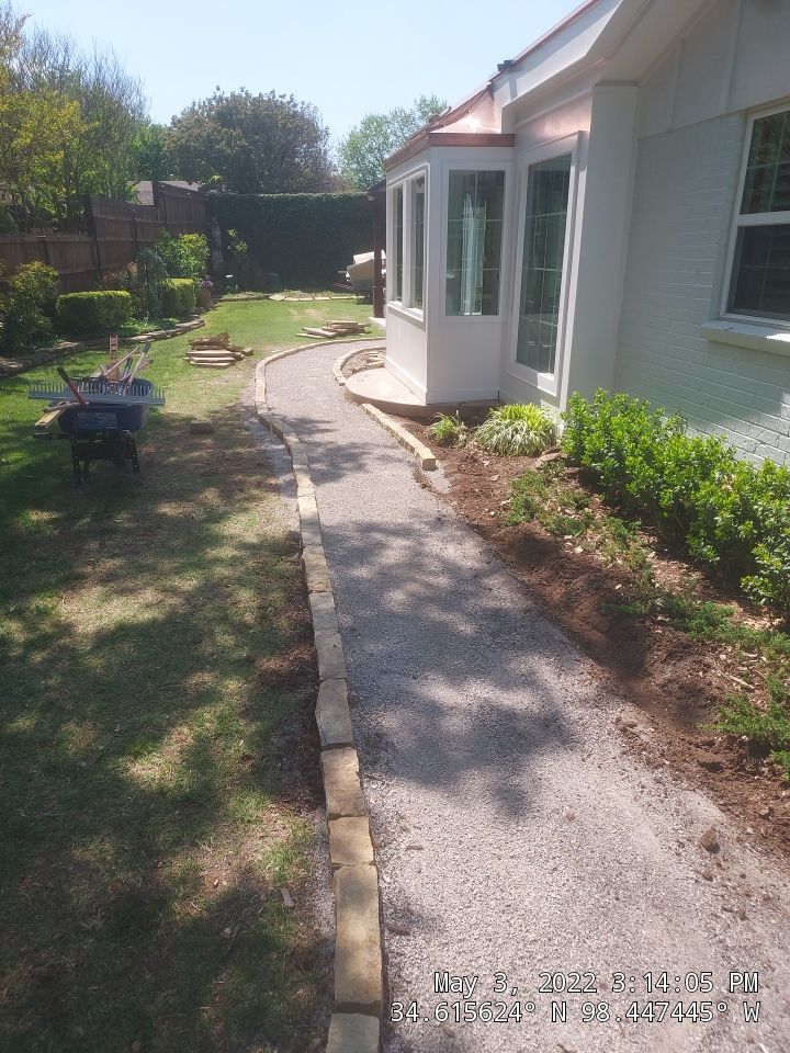 Flagstone walkway using Flagstone  by Clays Services Inc