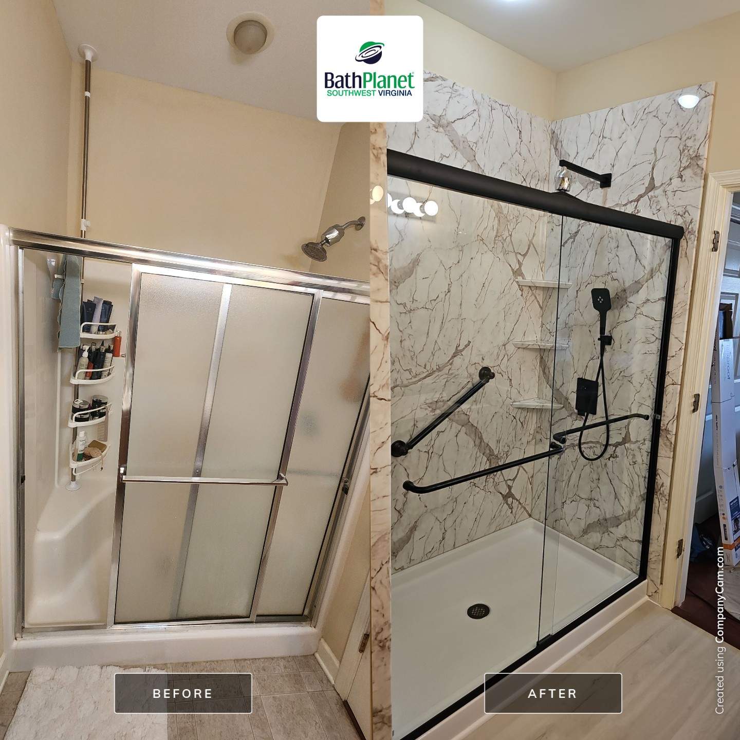 Shower Upgrade Remodel by BathPlanet SW Virginia