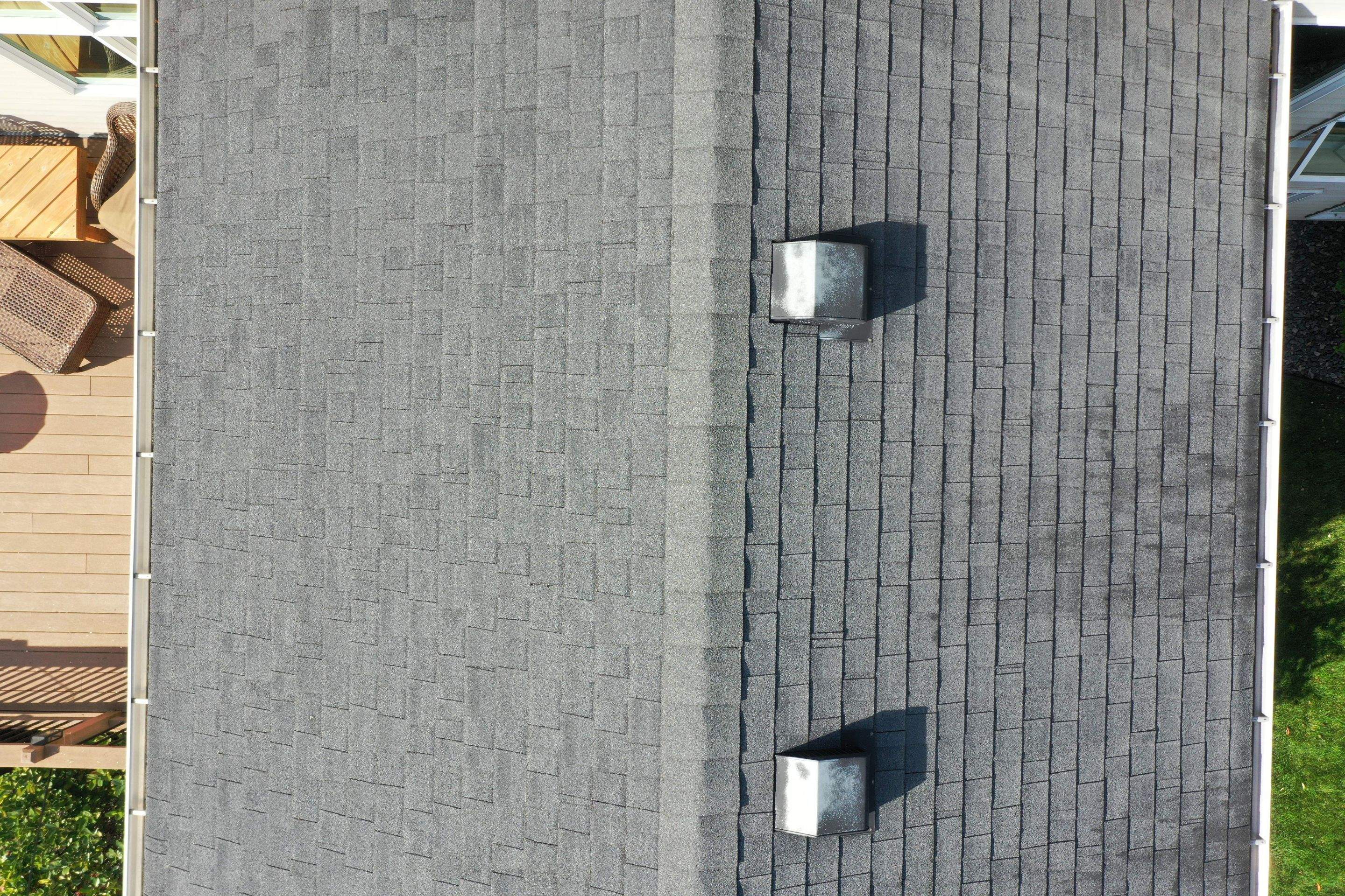 Residential Roofing Installation using Certainteed Landmark Moire Black by MODERN EXTERIOR SYSTEMS