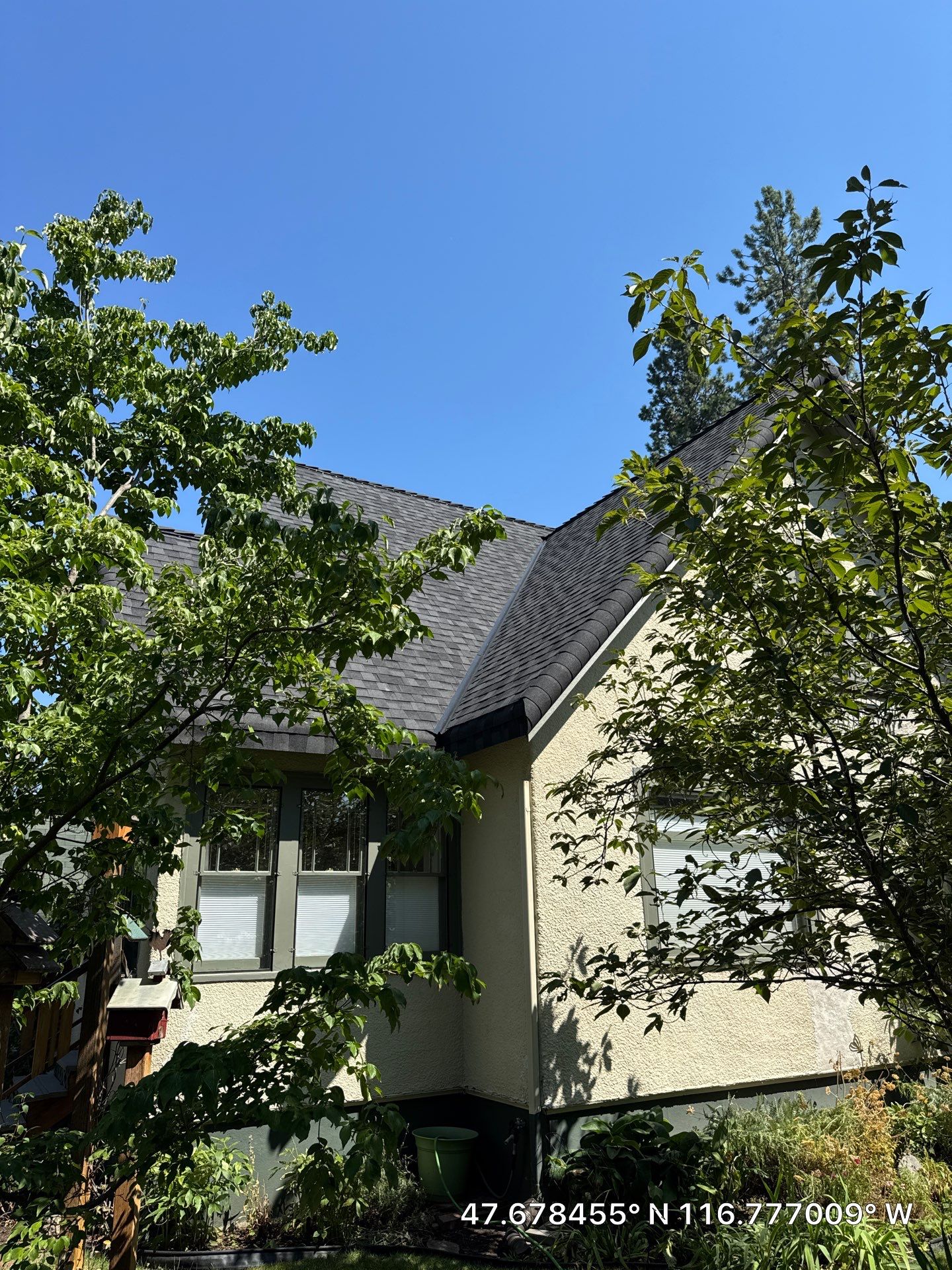 Coeur d'Alene Residential Roof Replacement Using Moiré Black Shingles East Foster Avenue Coeur d'Alene, Idaho 83814 by Alpine Roofing