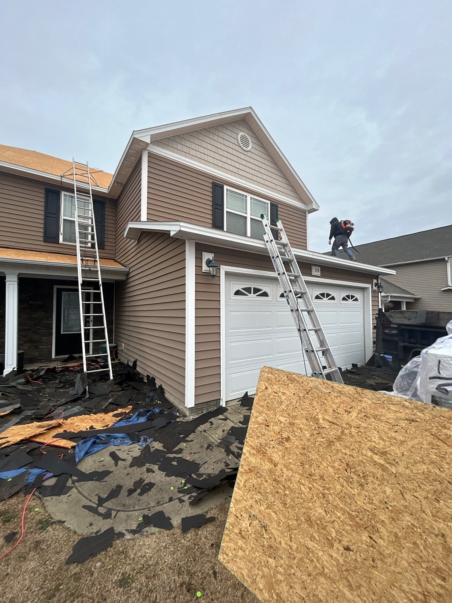 Residential Roofing Installation using Owens Corning by Karcher Roofing & Construction