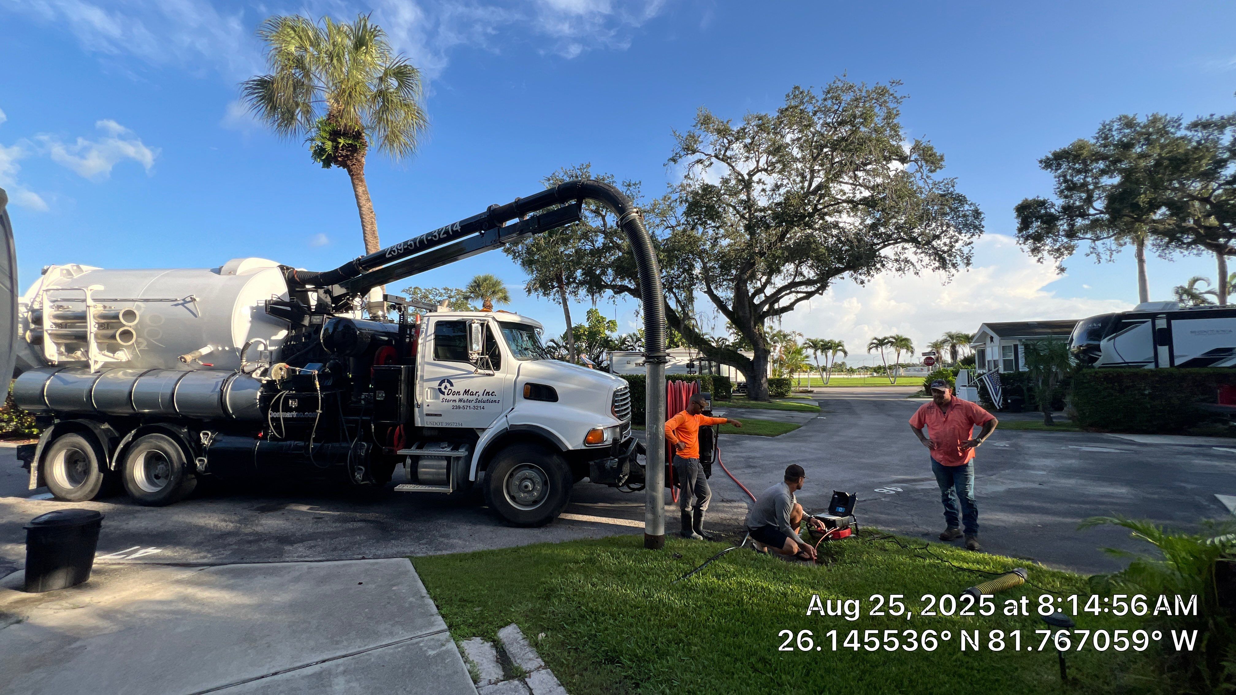 Naples RV Resort Stormwater System Maintenance  by Don Mar, Inc. Storm Water Solutions