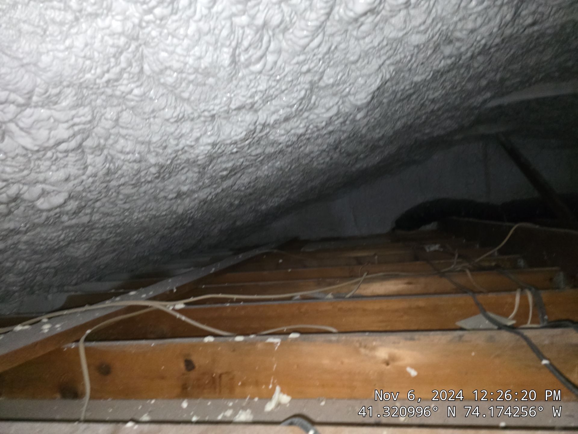 Attic Insulation using open cell spray foam by NYS Foam & Energy