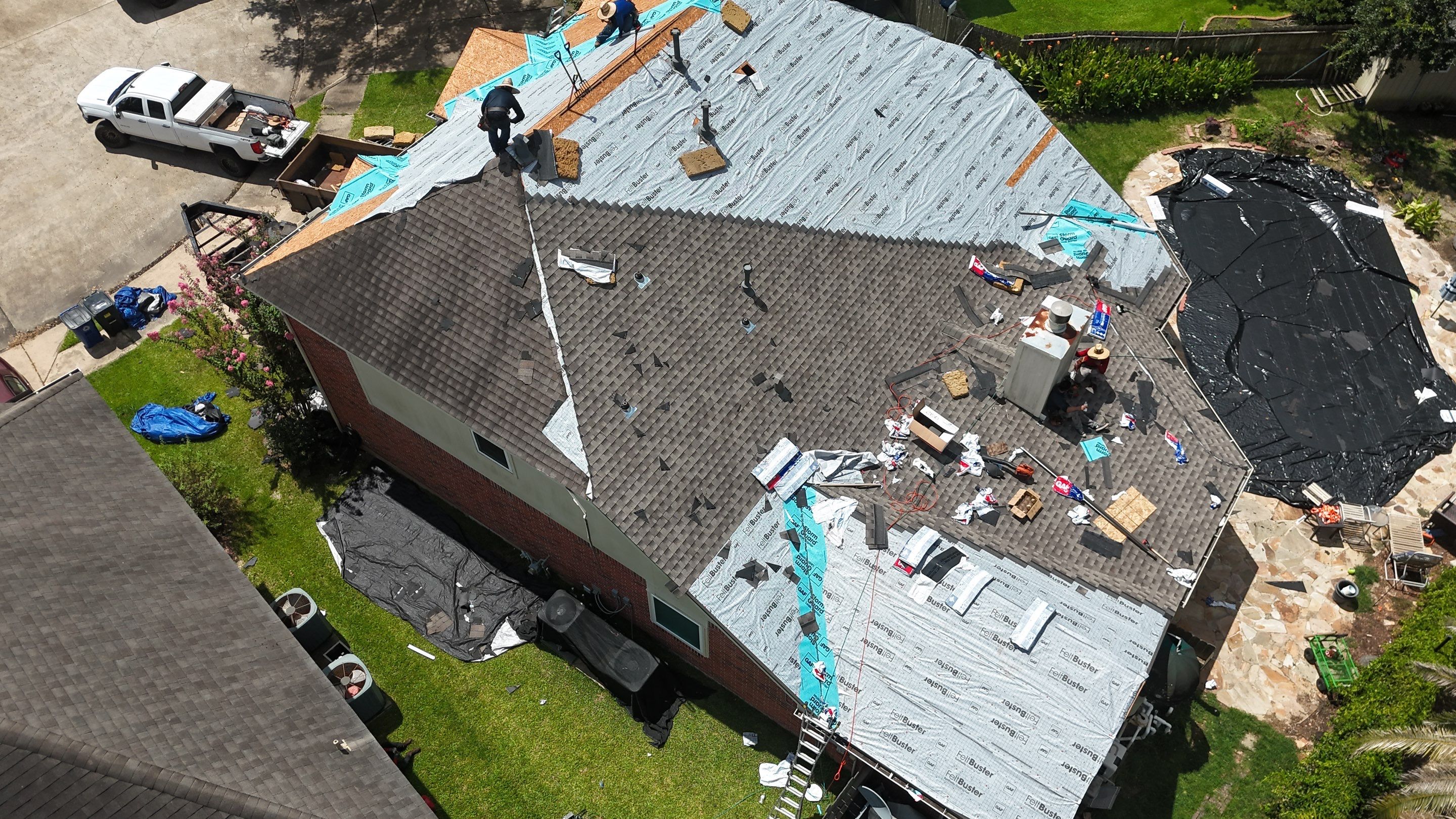 Roof Replacement for Two-Story Brick Home in Katy, TX by Onit Roofing LLC